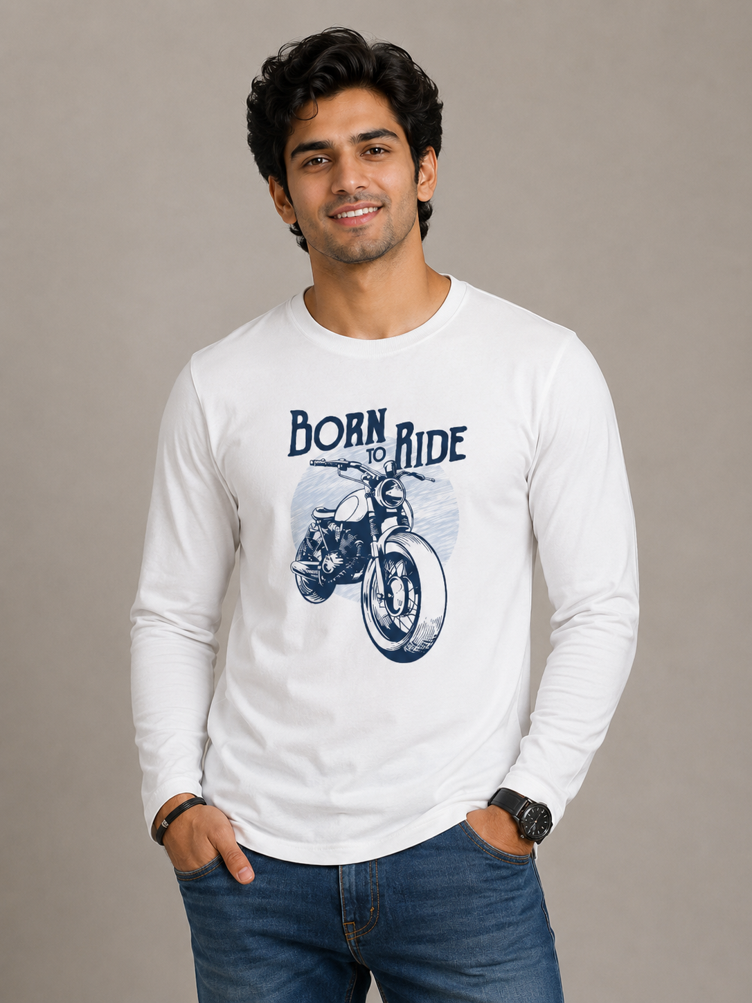 Born to Ride Full Sleeve T-Shirt