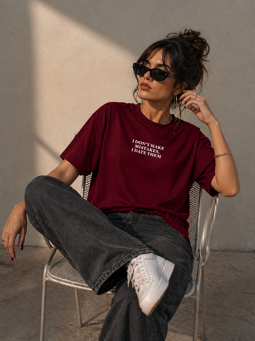 I Don't Make Mistakes Oversized T-shirt