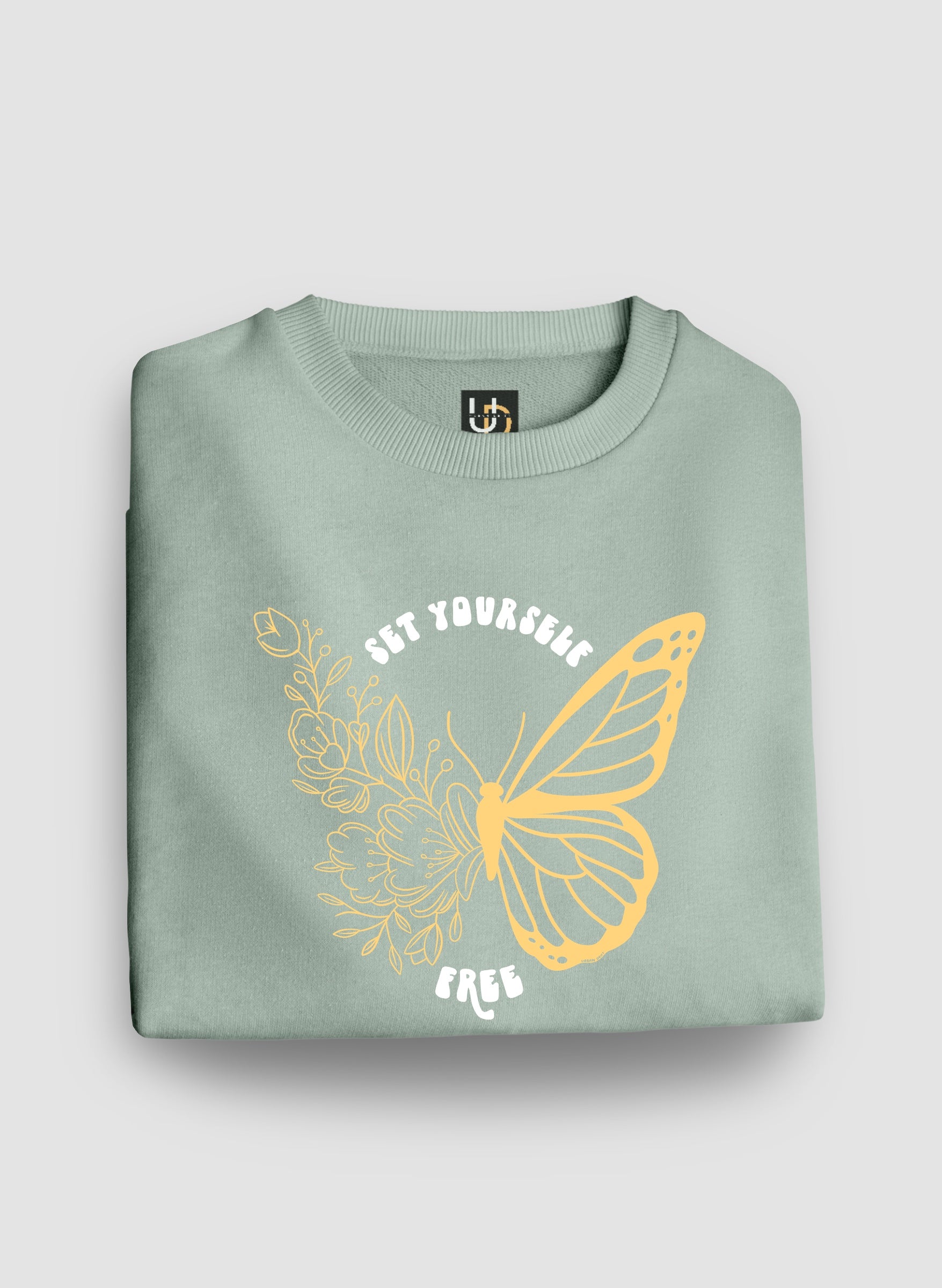 Set yourself free Mint Green Sweatshirt