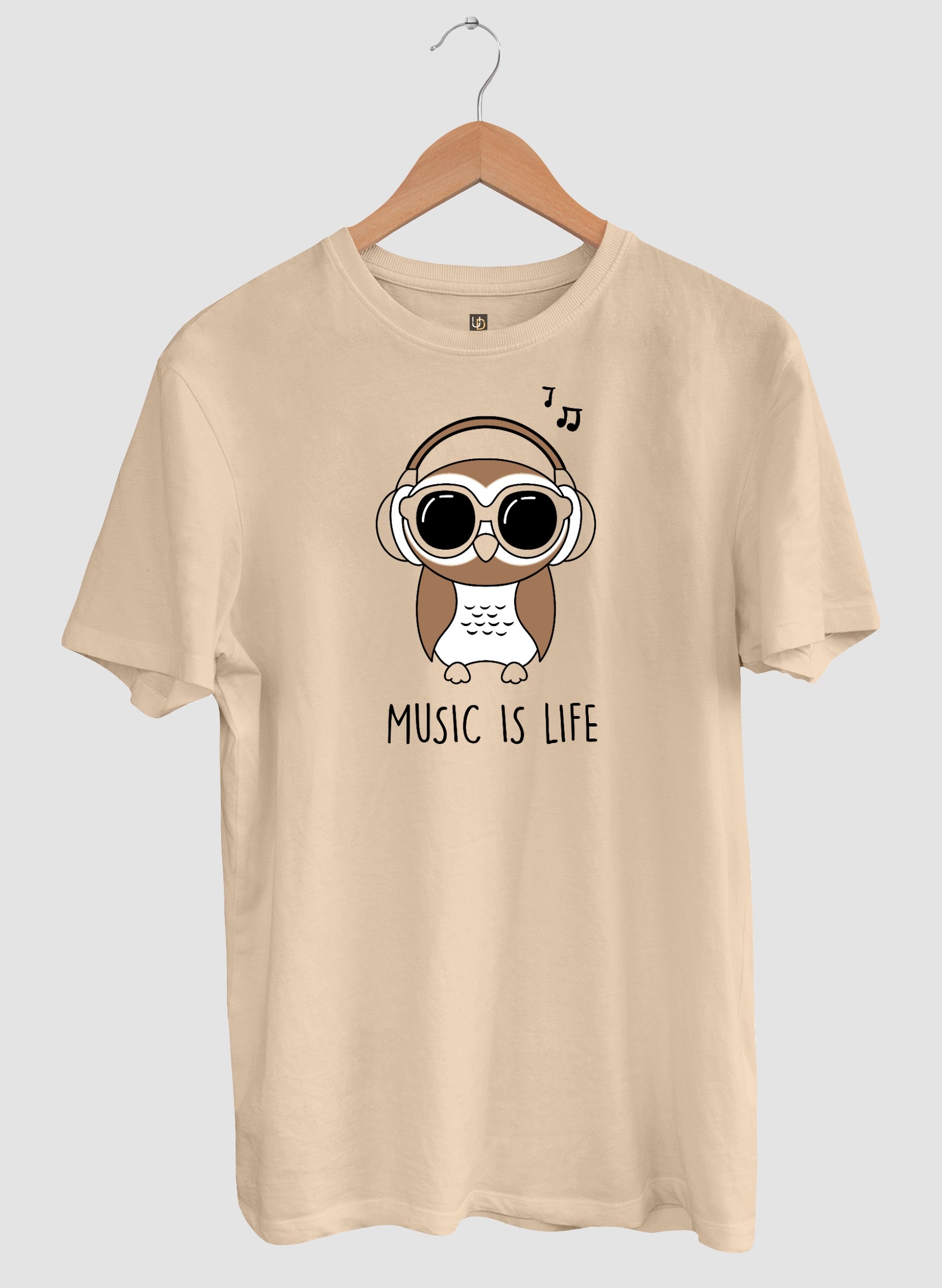 Music is Life Sandal Half Sleeve T-Shirt