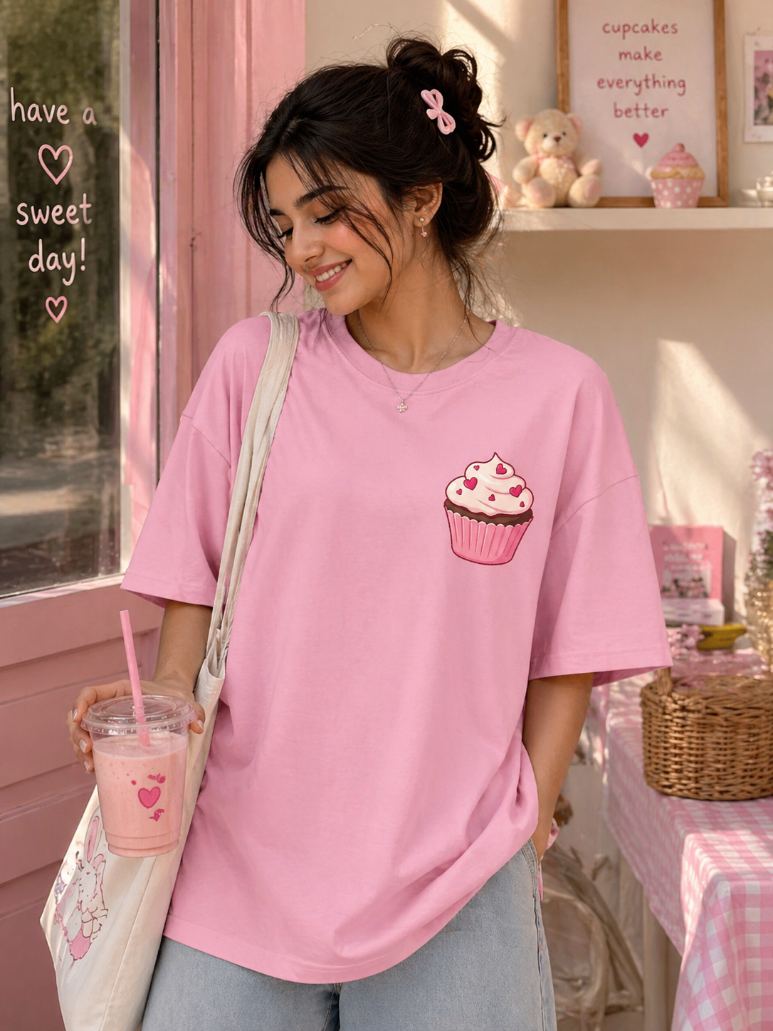 Cupcake Oversized T-shirt