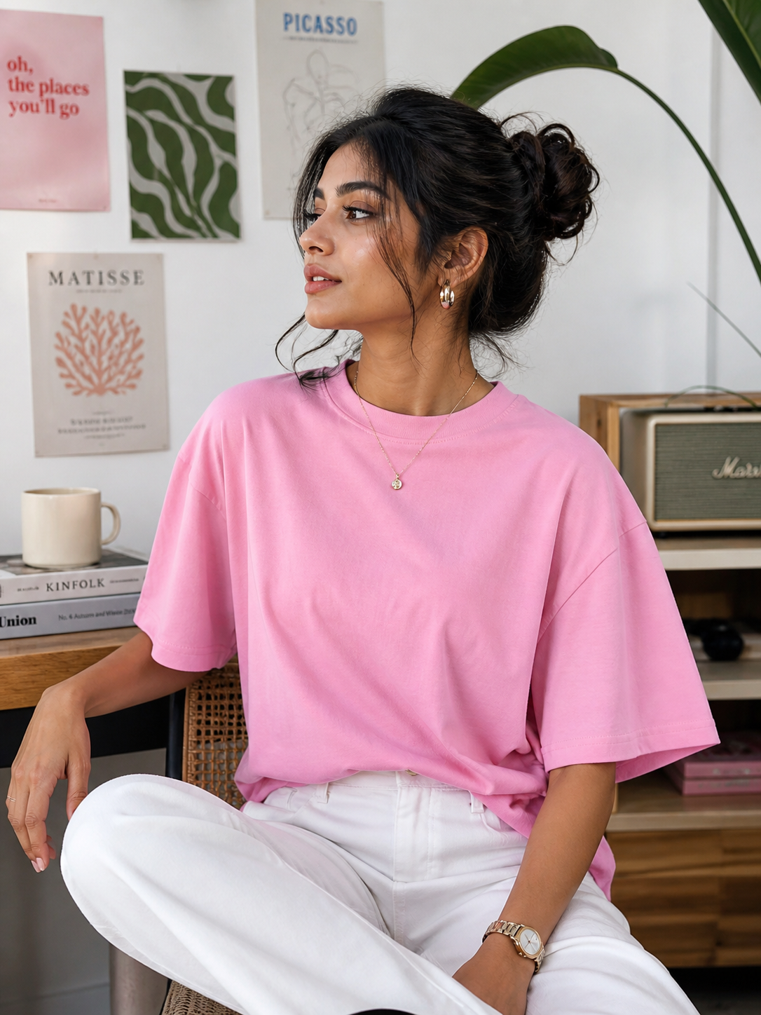 Petal Pink Oversized T-shirt
