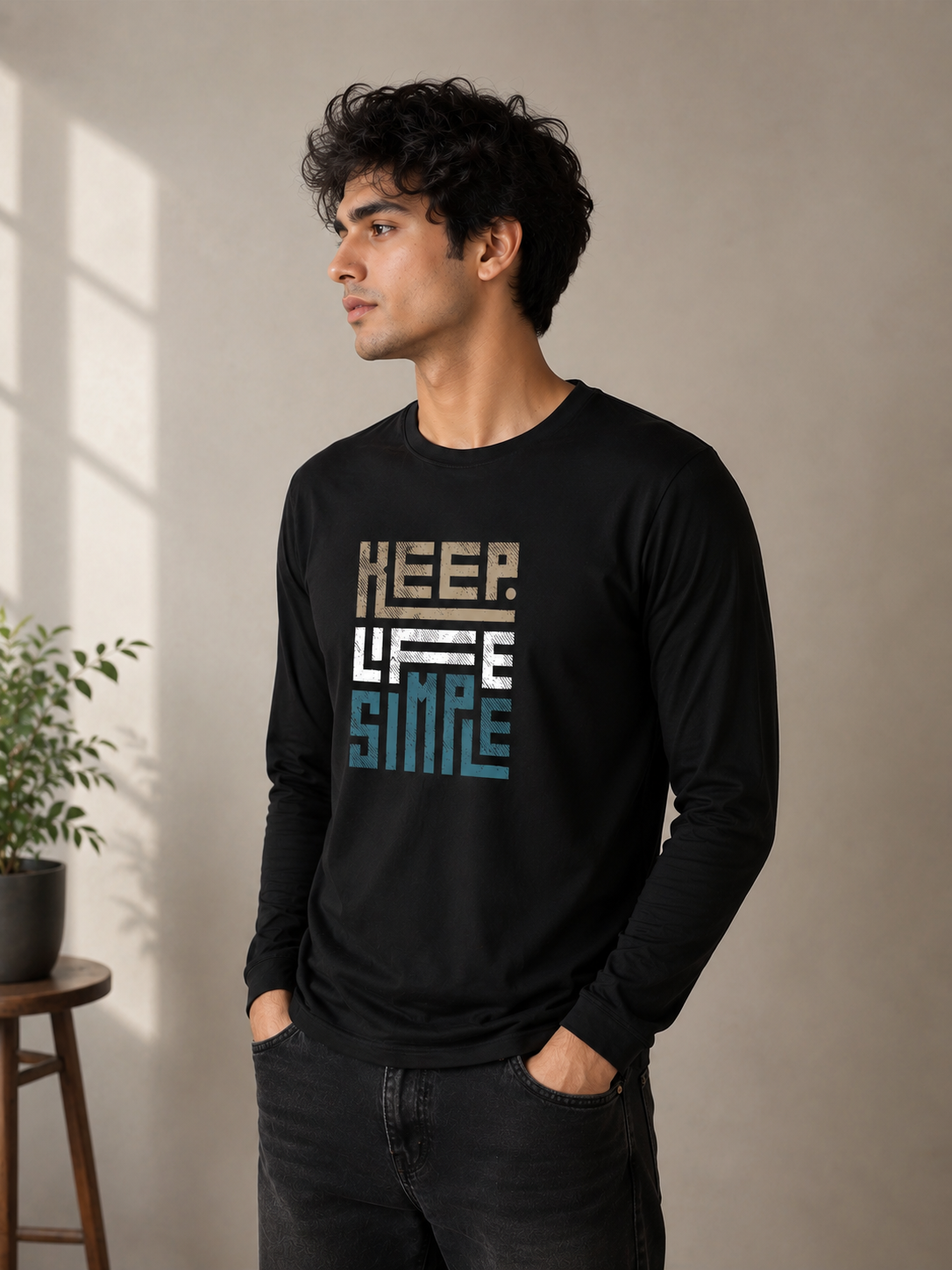 Keep Life Simple Full Sleeve T-Shirt