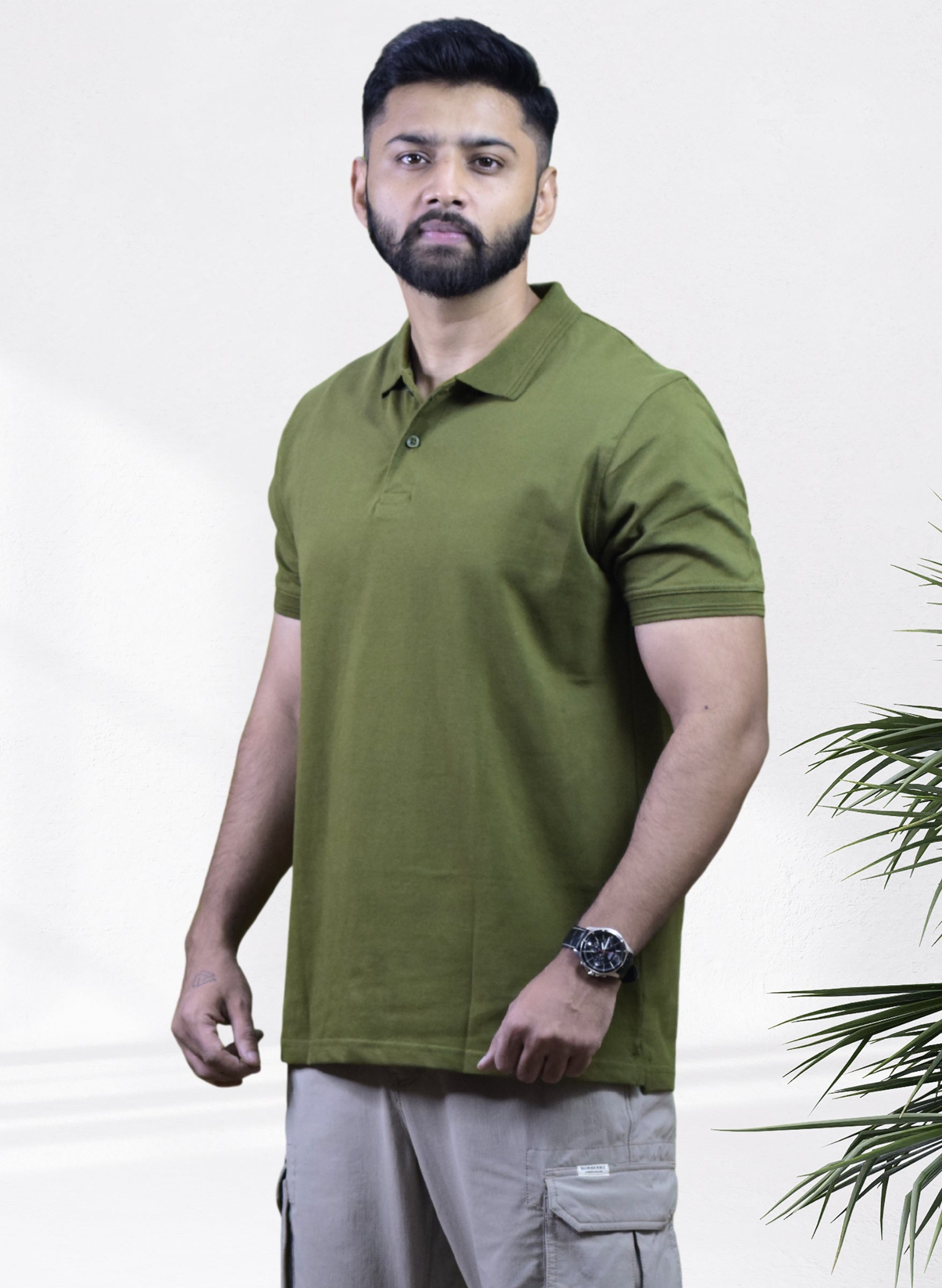 Army Green Polo T-shirt