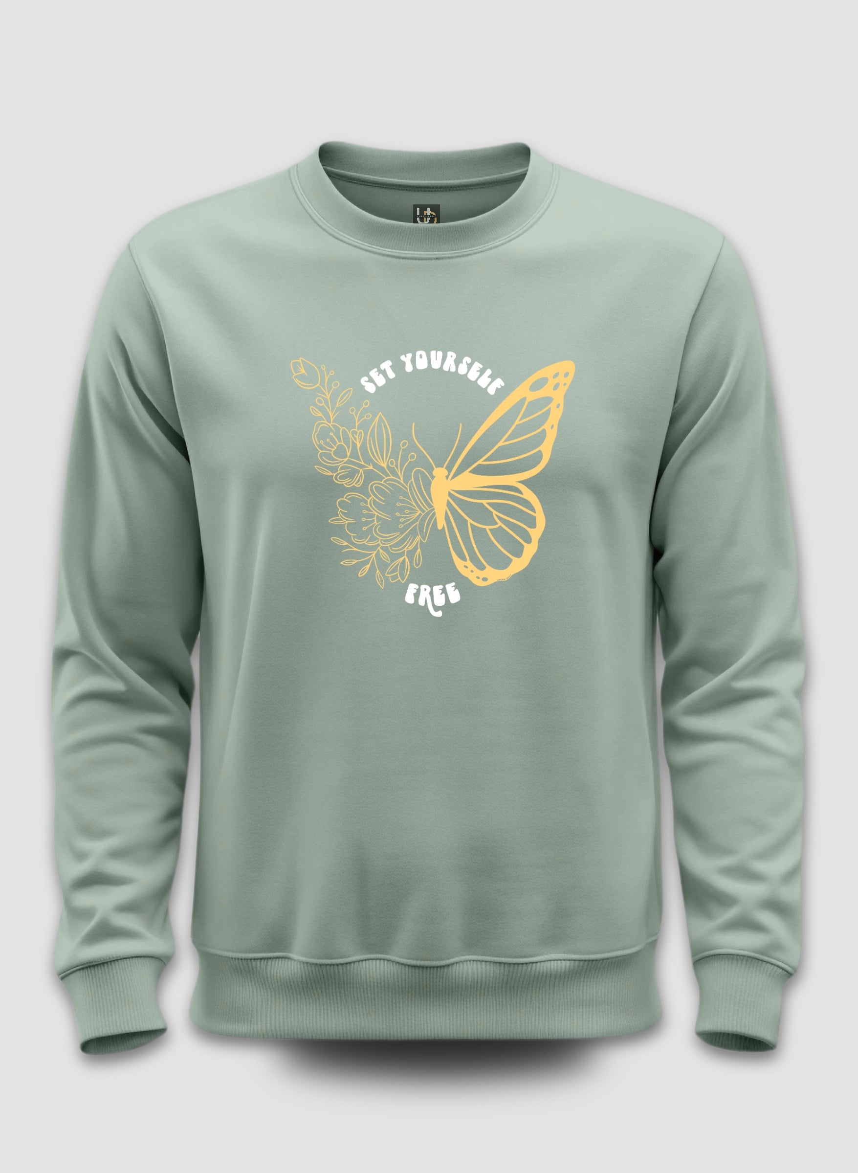 Set yourself free Mint Green Sweatshirt