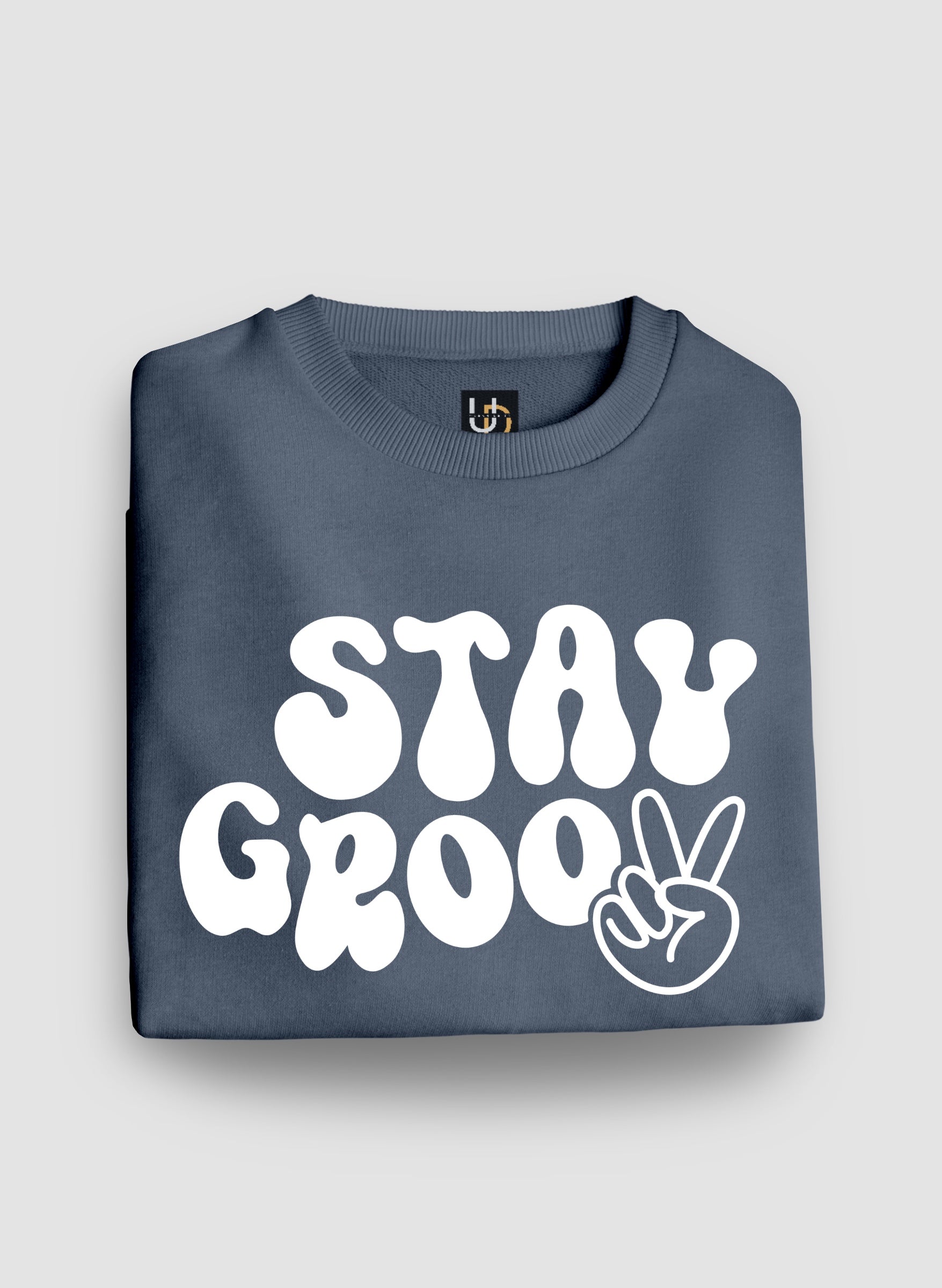 Stay Groovy Grey Sweatshirt