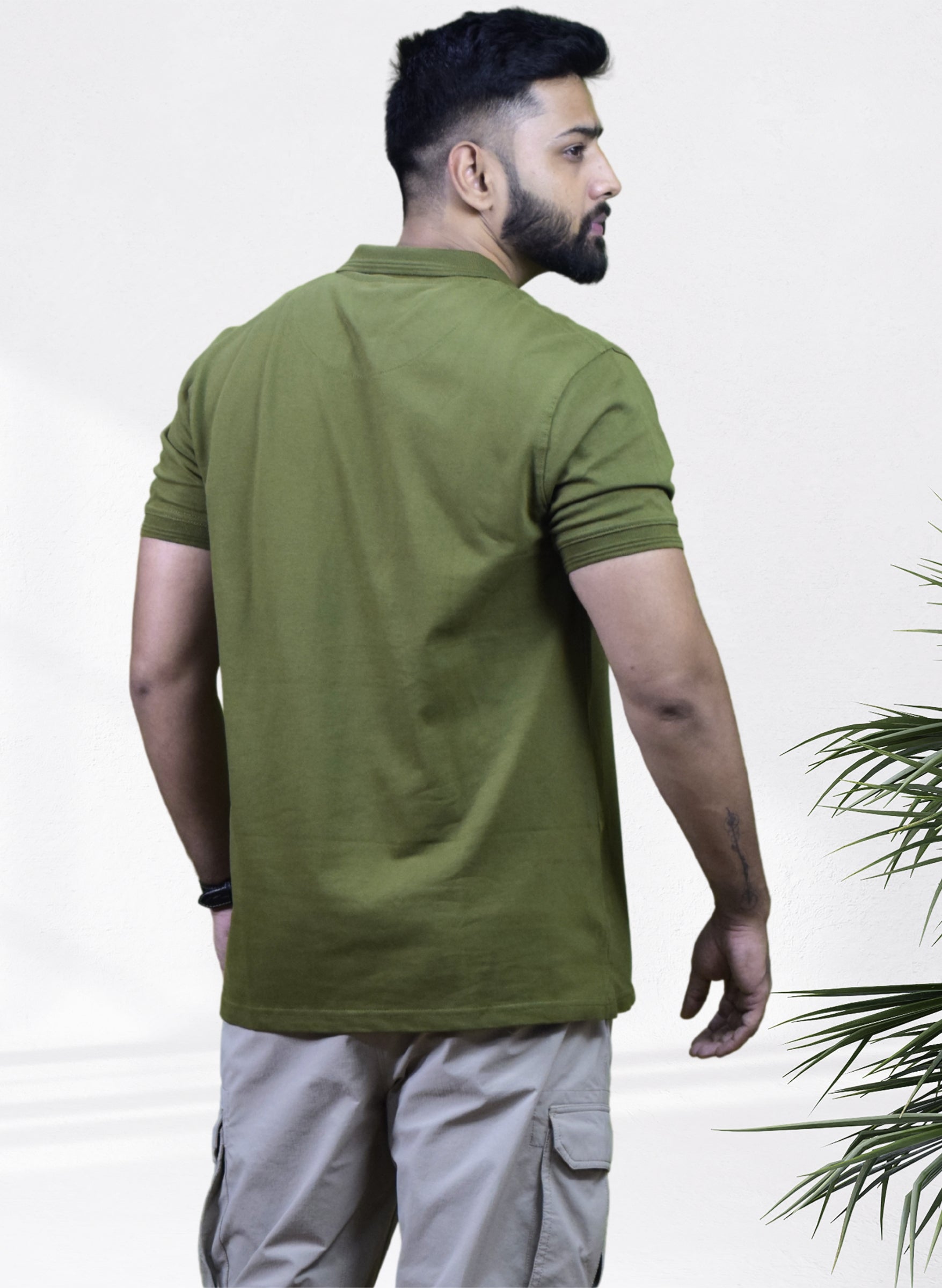 Army Green Polo T-shirt