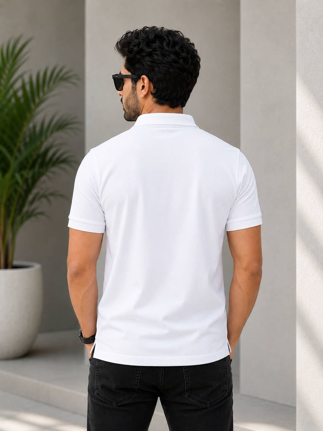 White Polo T-shirt