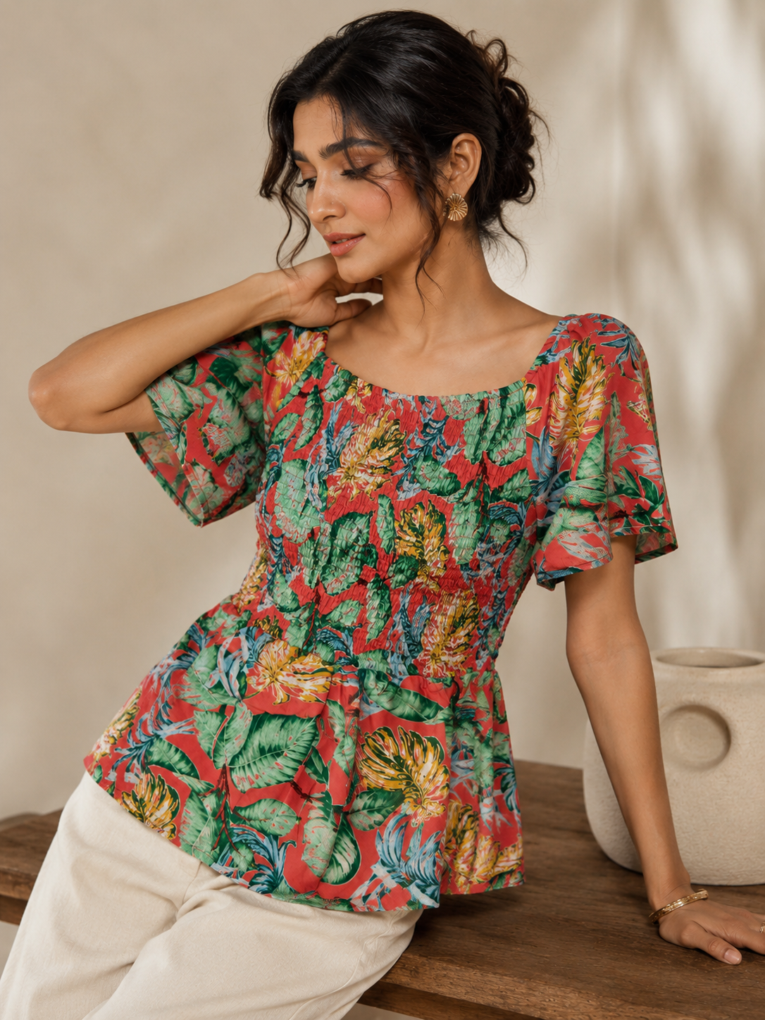 Tropical Bloom Top