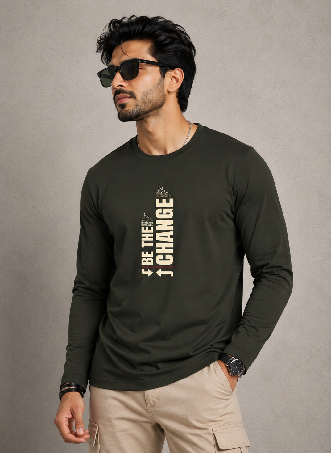 Be the Change Full Sleeve T-Shirt