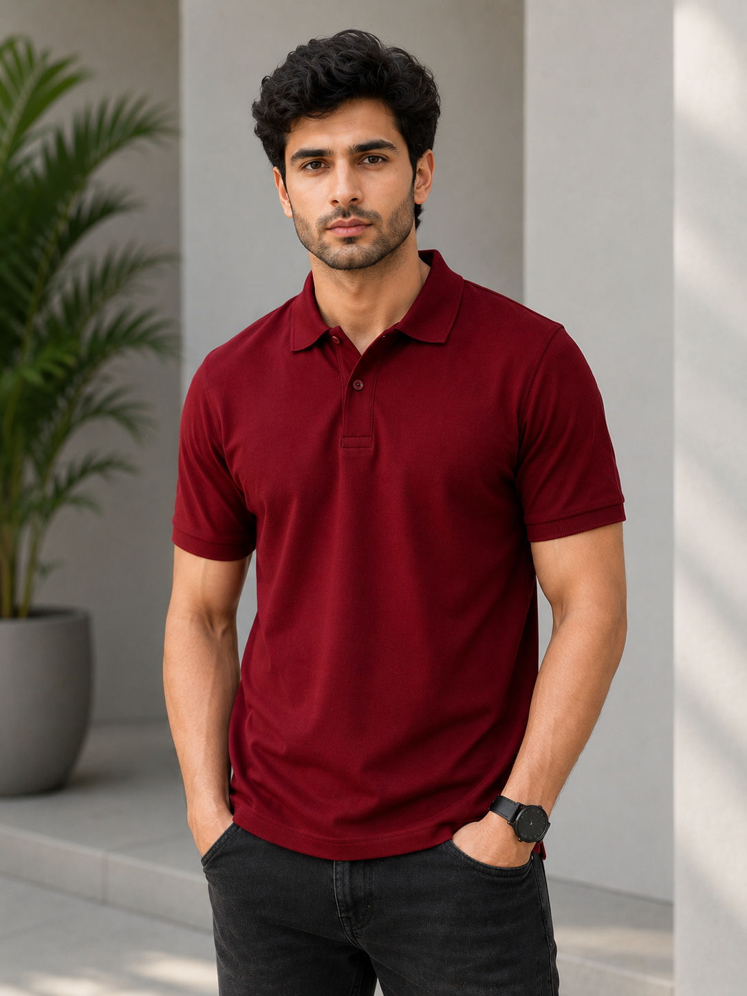 Red Polo T-shirt