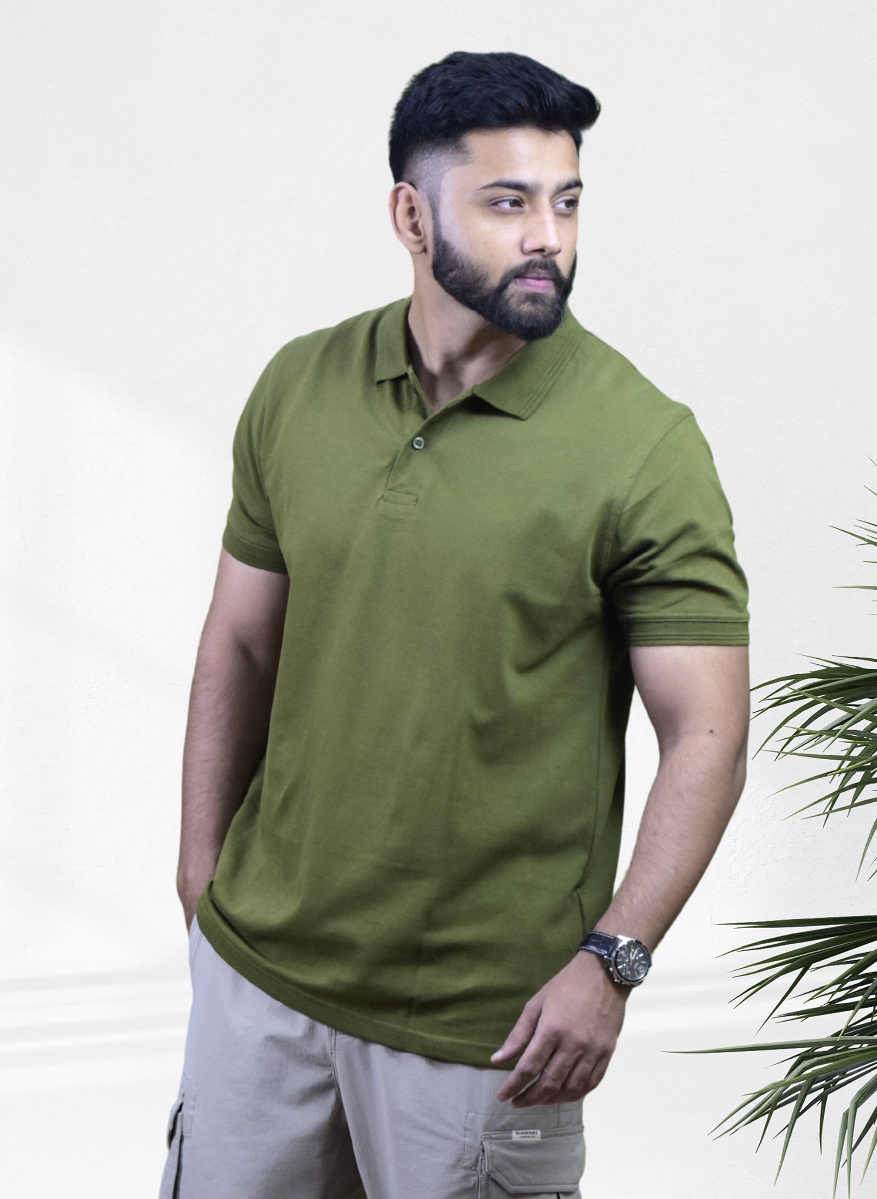Army Green Polo T-shirt