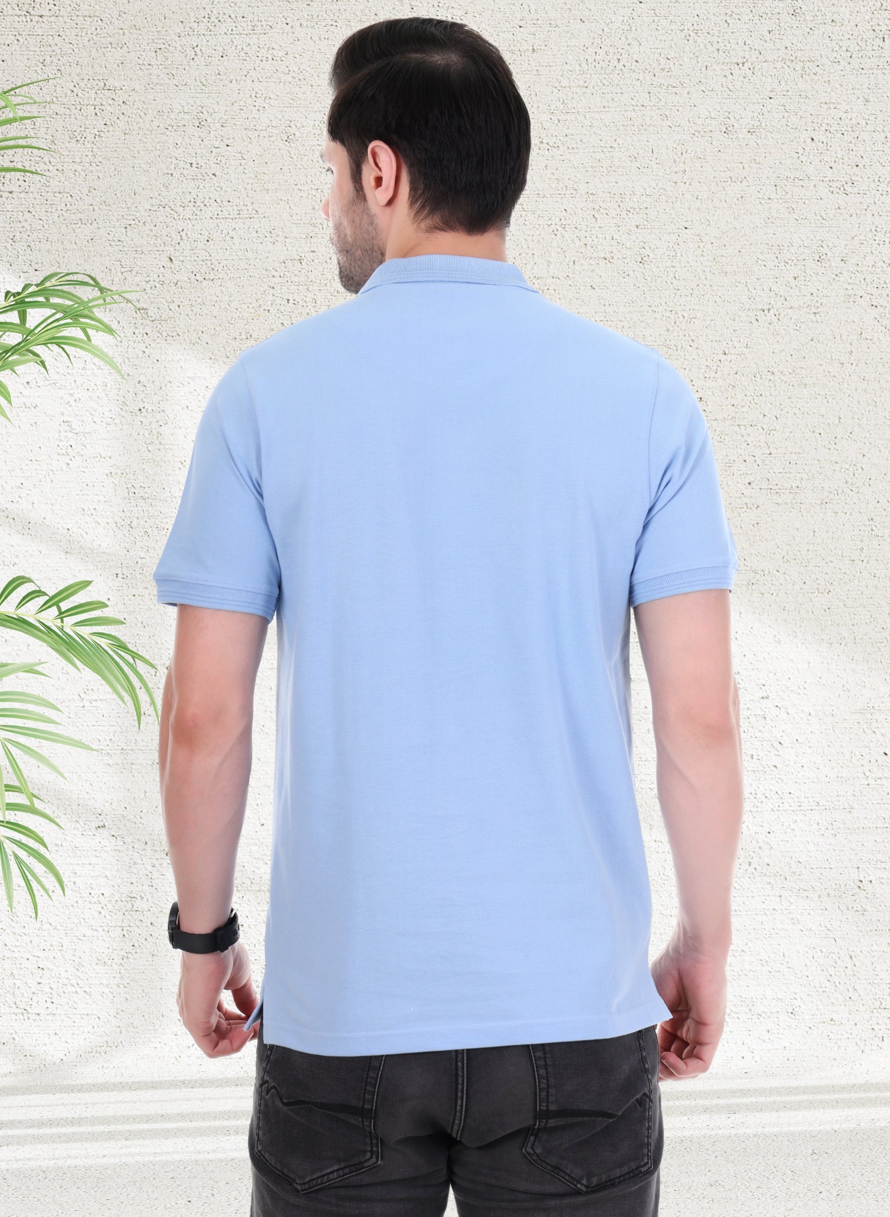 Sky Blue Polo T-shirt