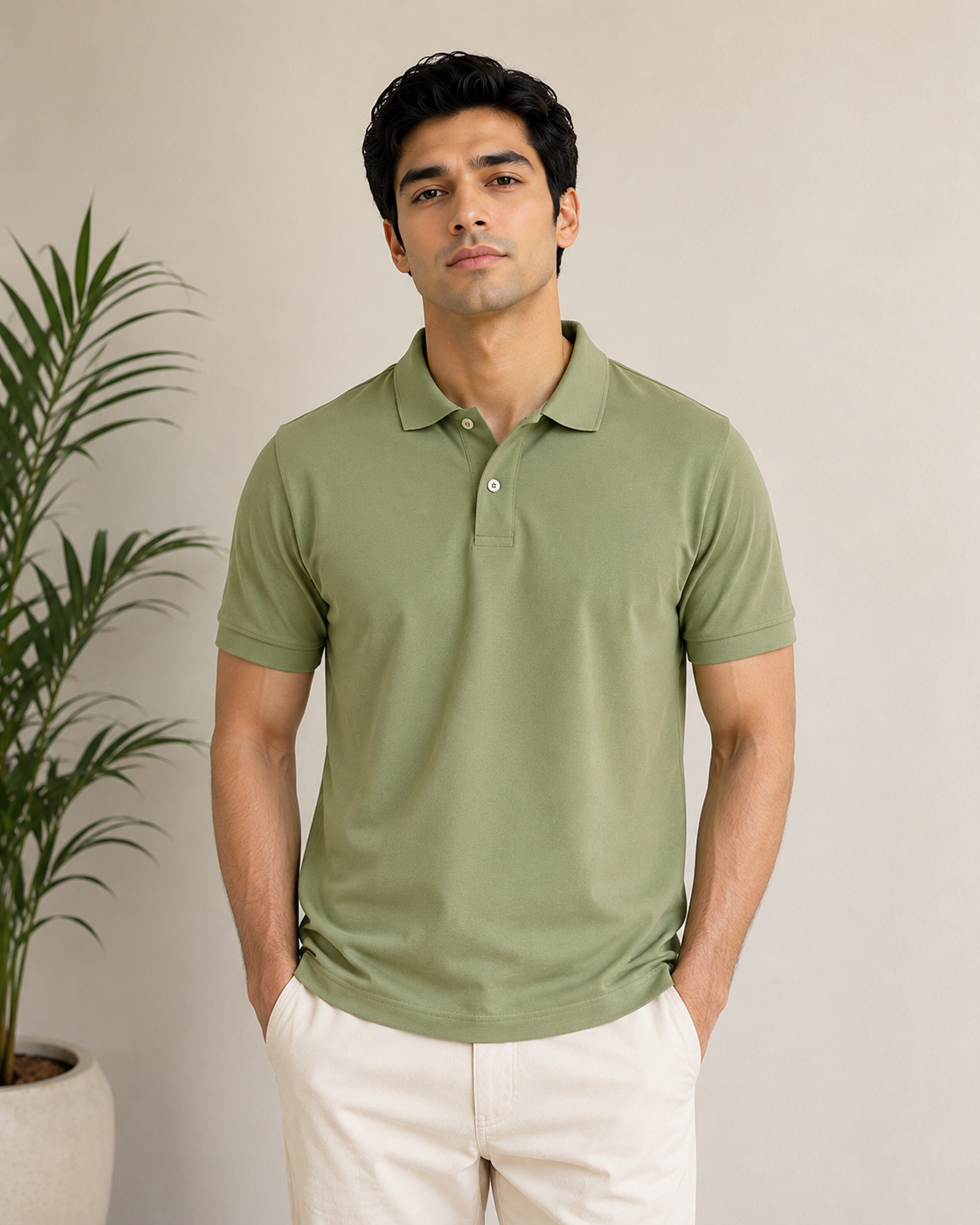 Olive Green Polo T-shirt
