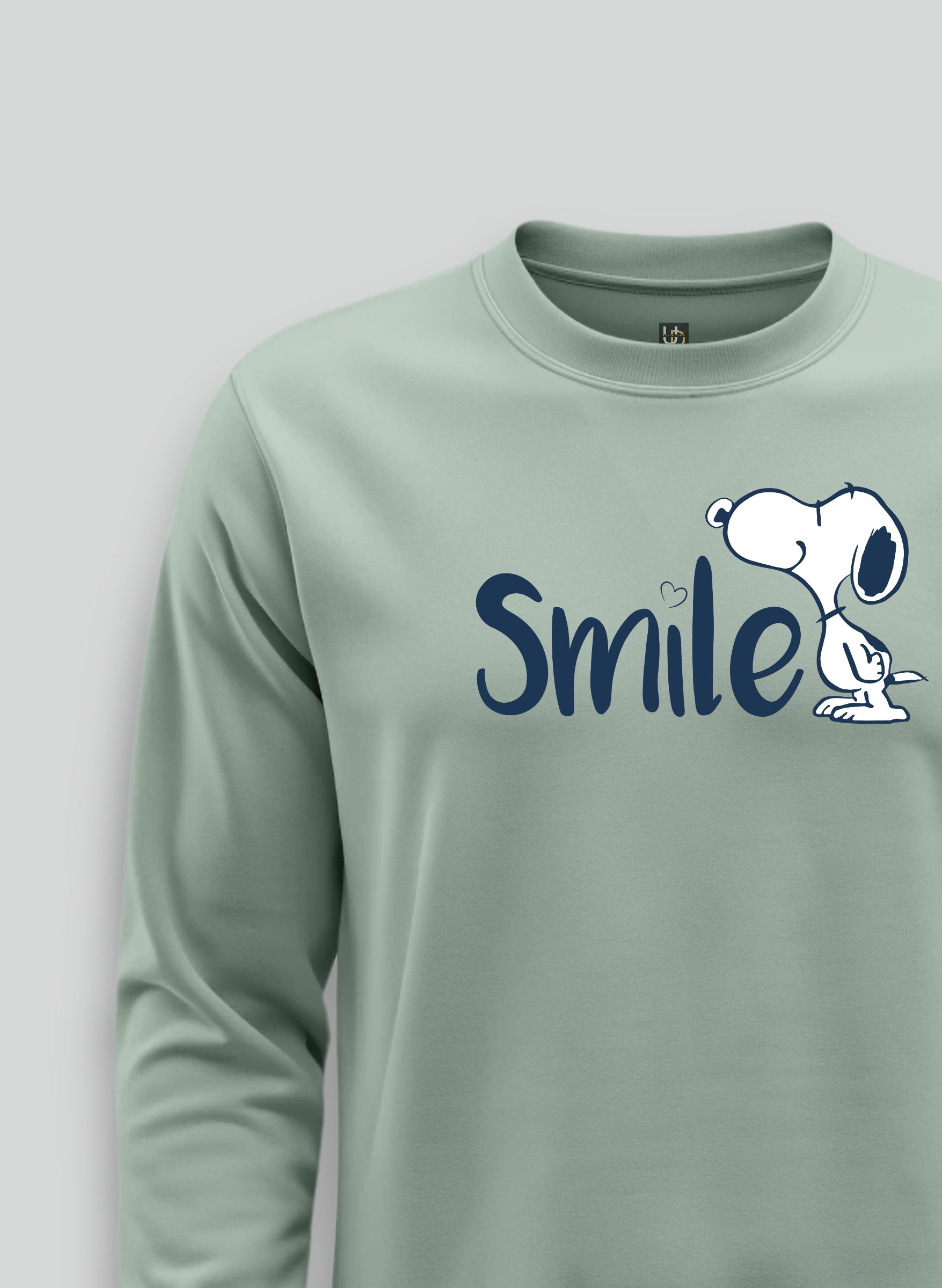 Smile Mint Green Sweatshirt