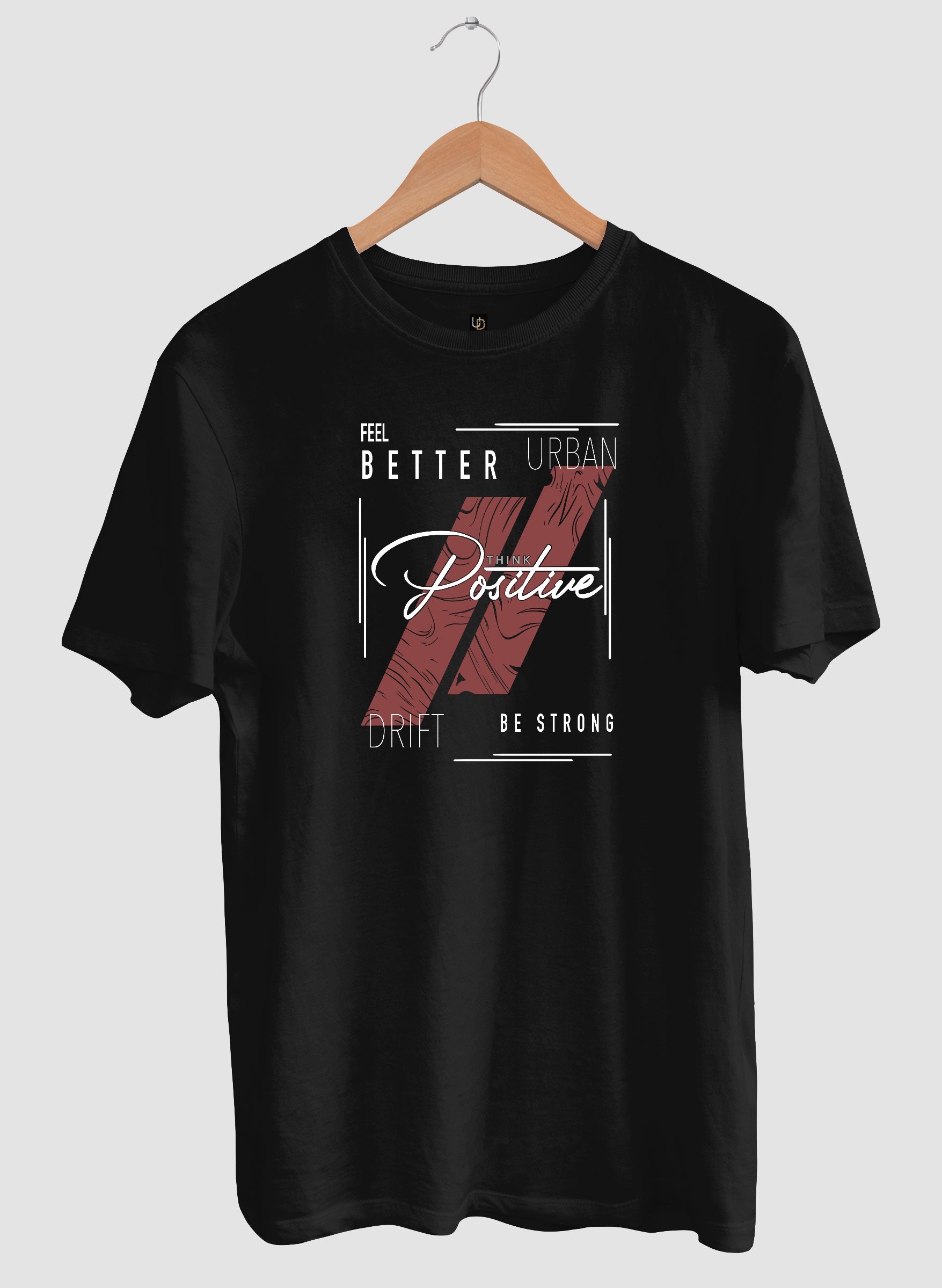 Think Positive Half Sleeve T-Shirt