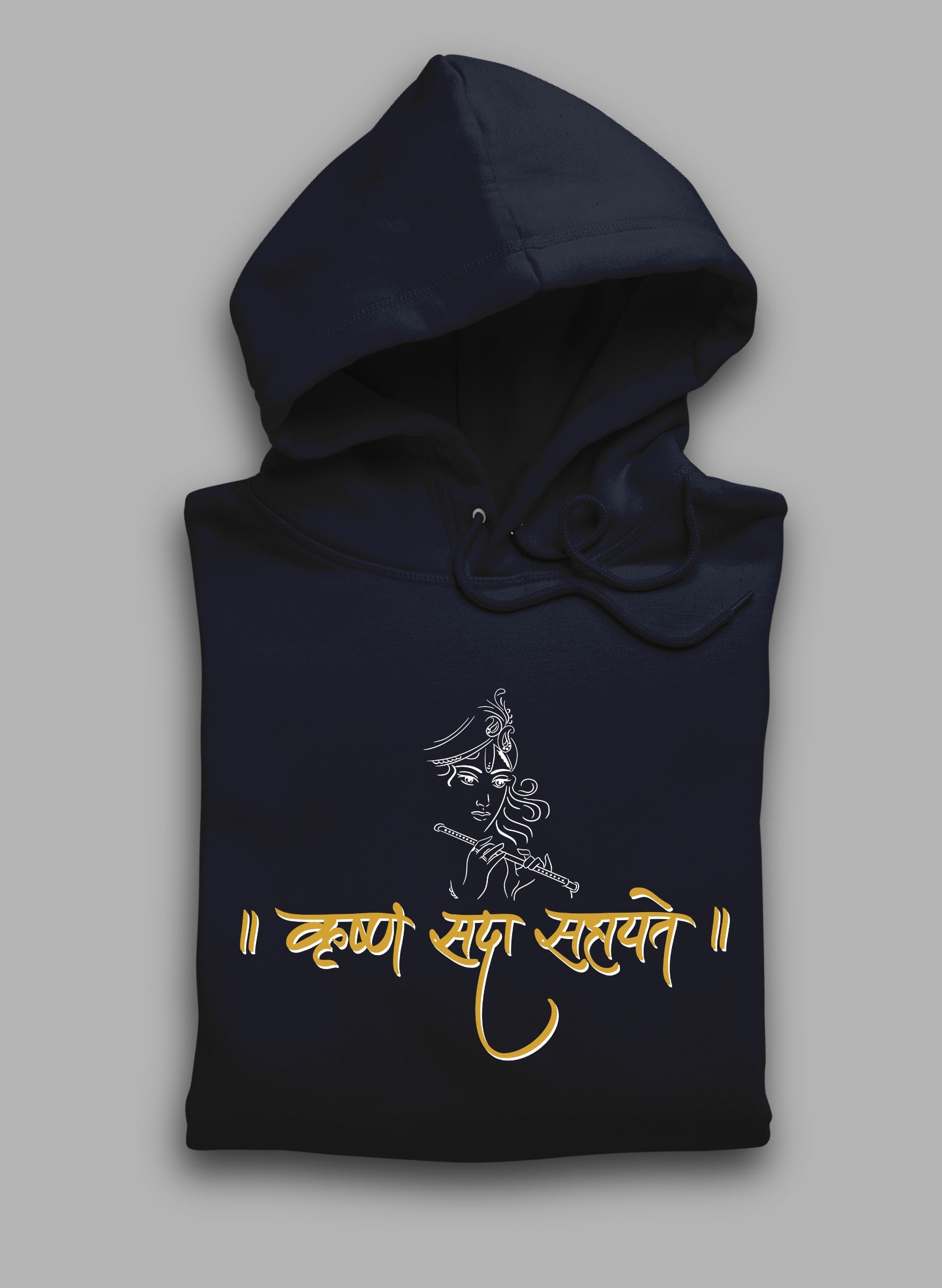 KRISHNA Navy Winter Hoodie