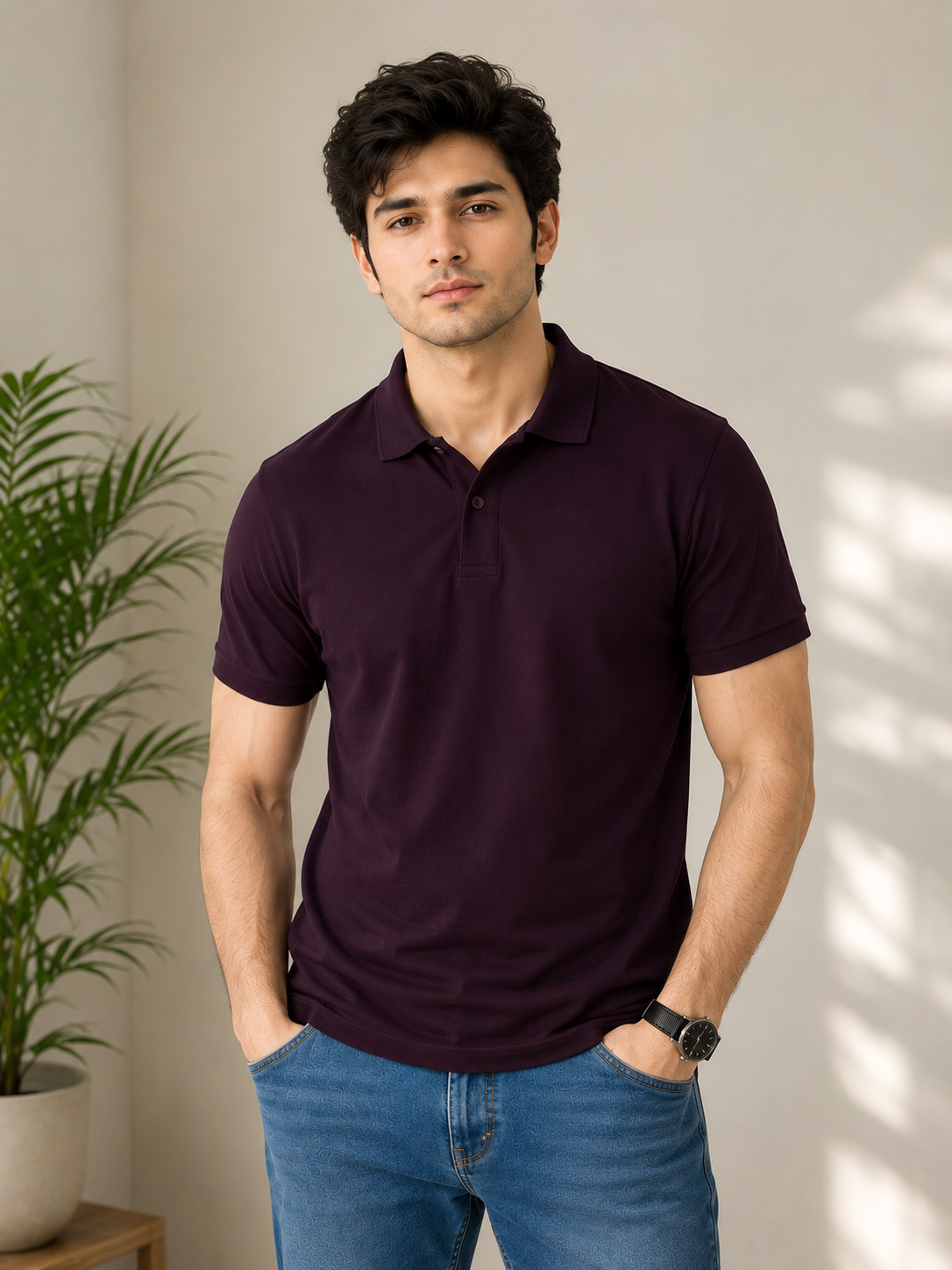 Wine Polo T-shirt