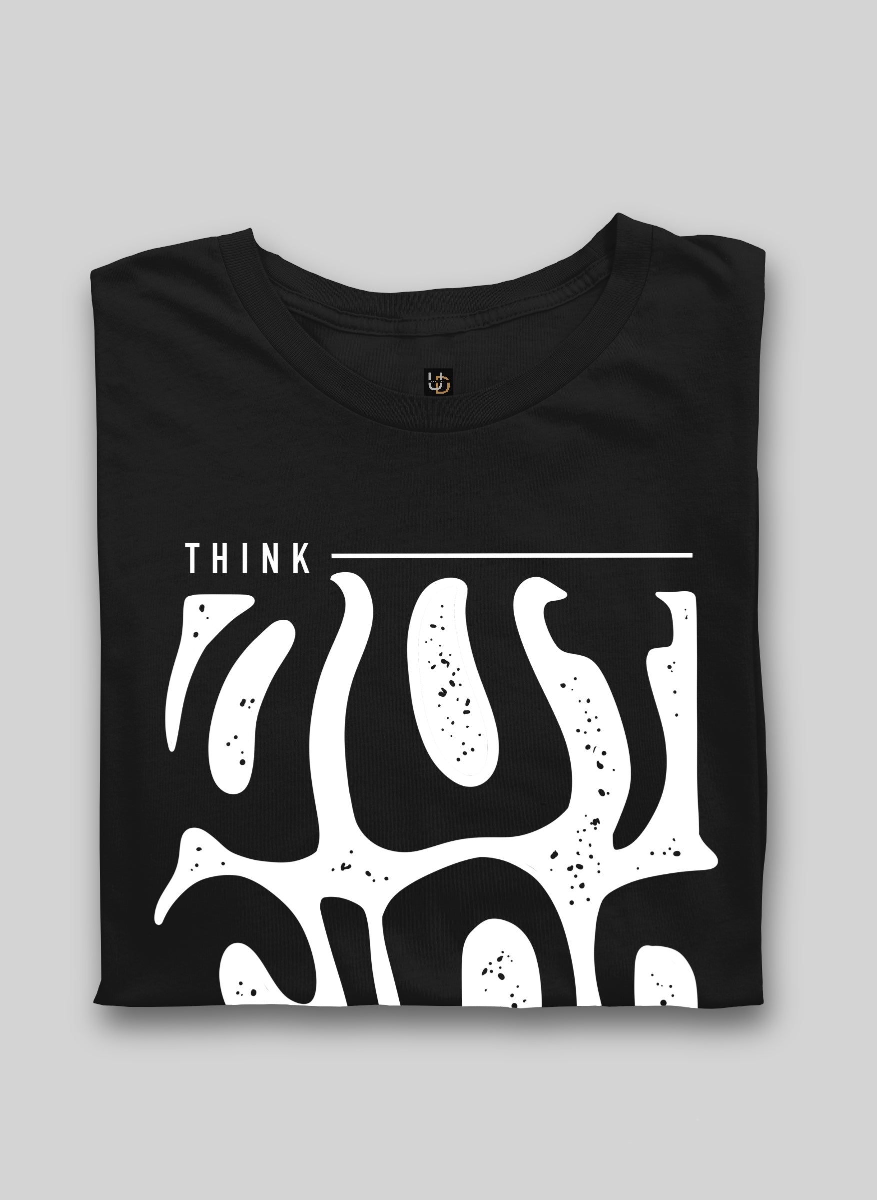 Think outside the box Black Half Sleeve T-Shirt