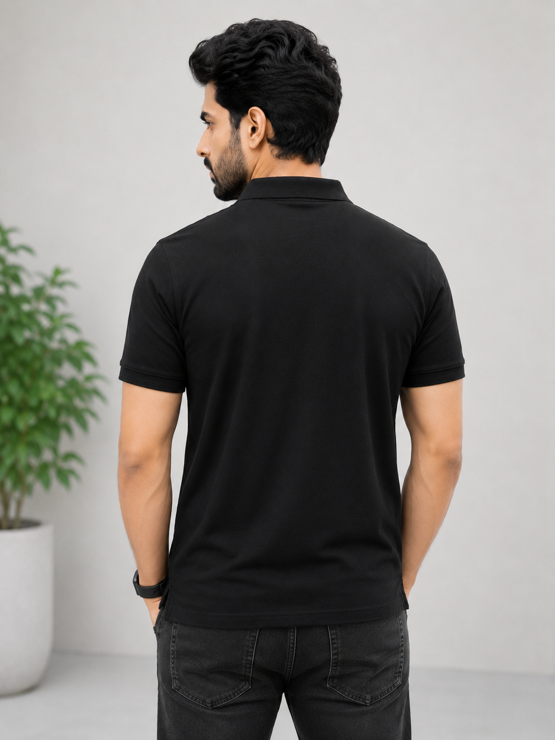 Black Polo T-shirt