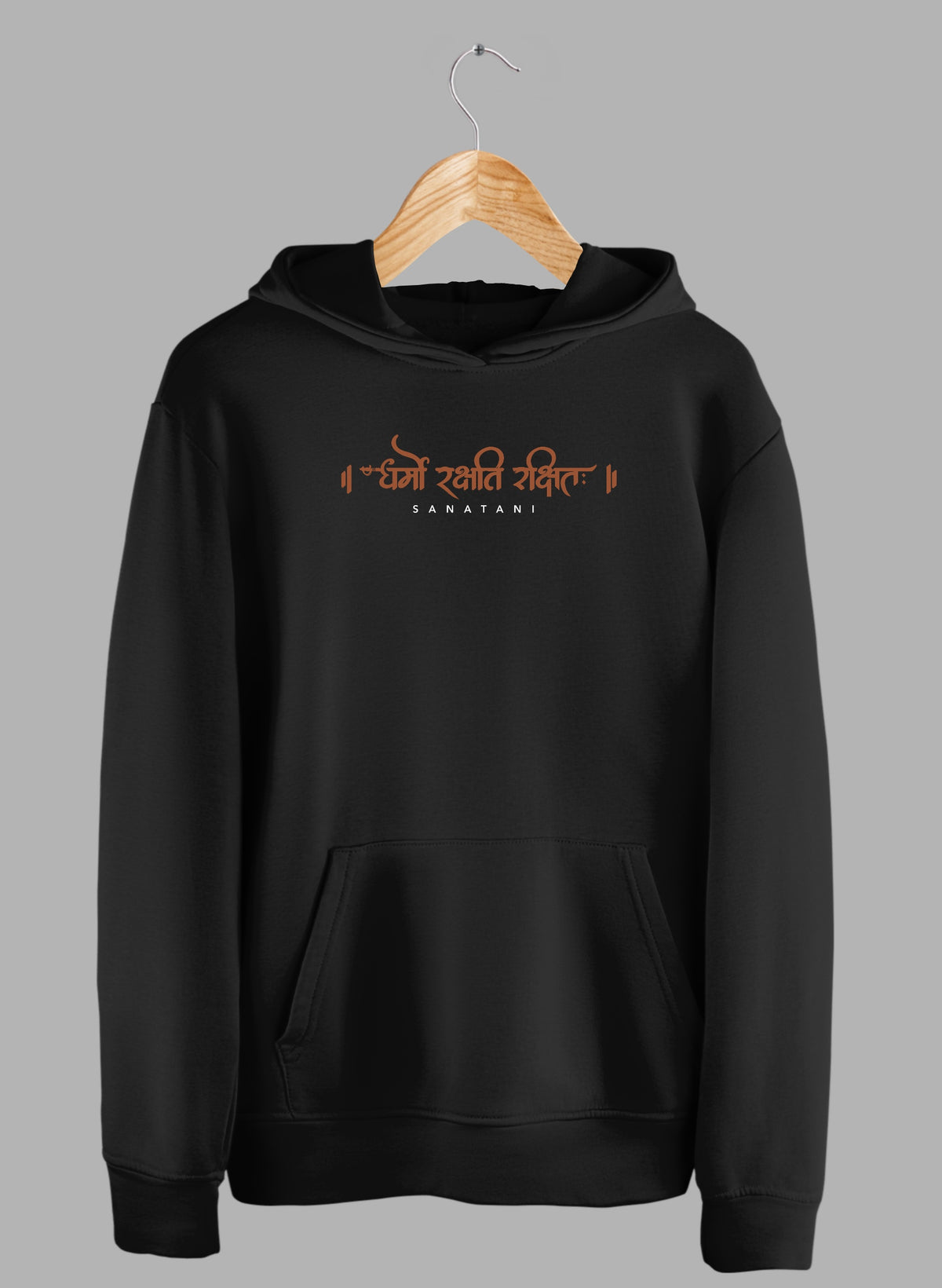 Sanatani Black Winter Hoodie