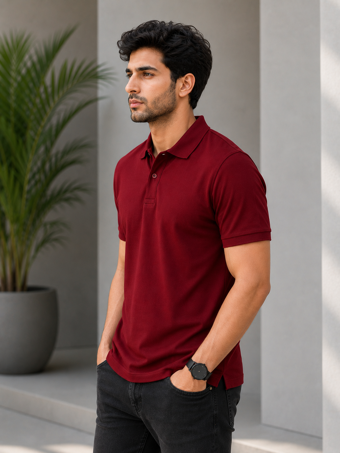 Red Polo T-shirt