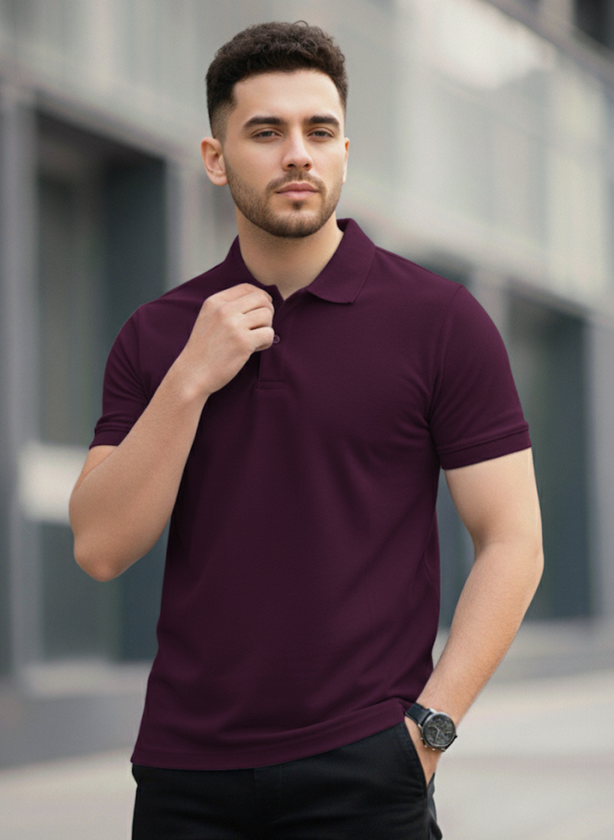 Wine Polo T-shirt
