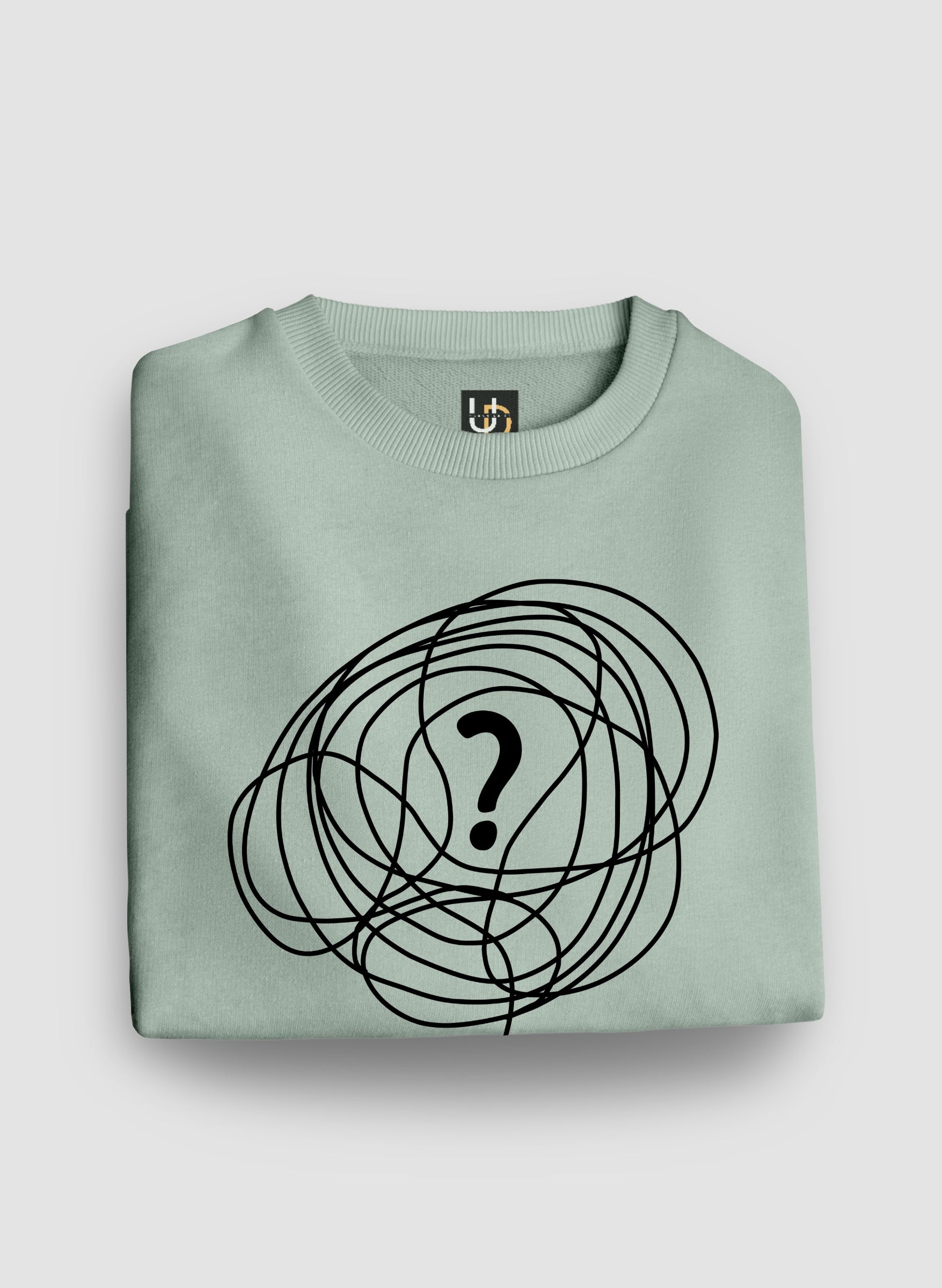 Confused Mint Green Sweatshirt