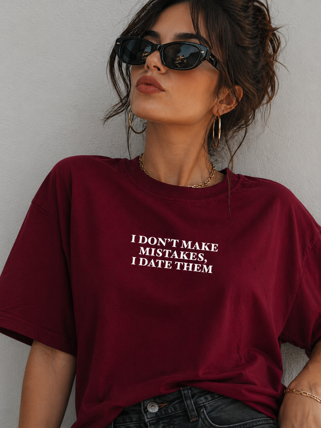 I Don't Make Mistakes Oversized T-shirt