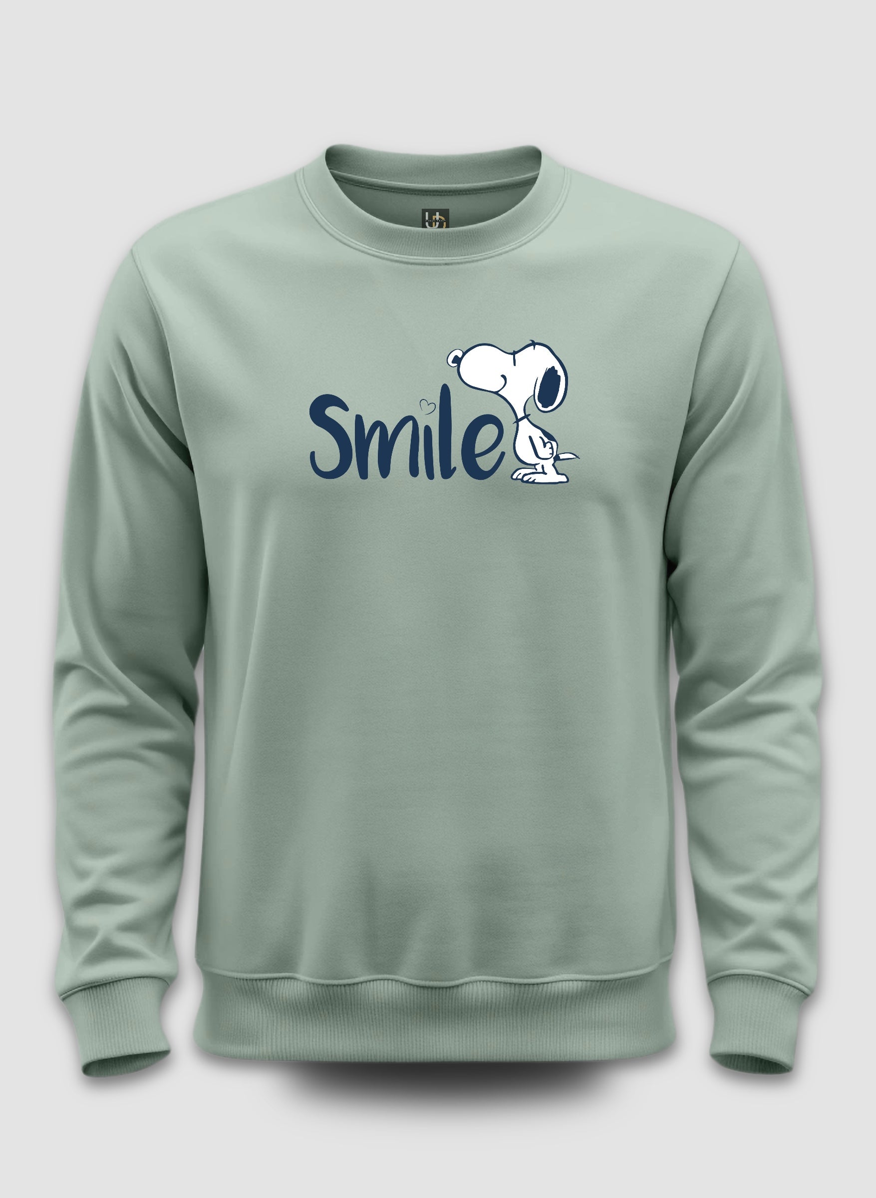 Smile Mint Green Sweatshirt