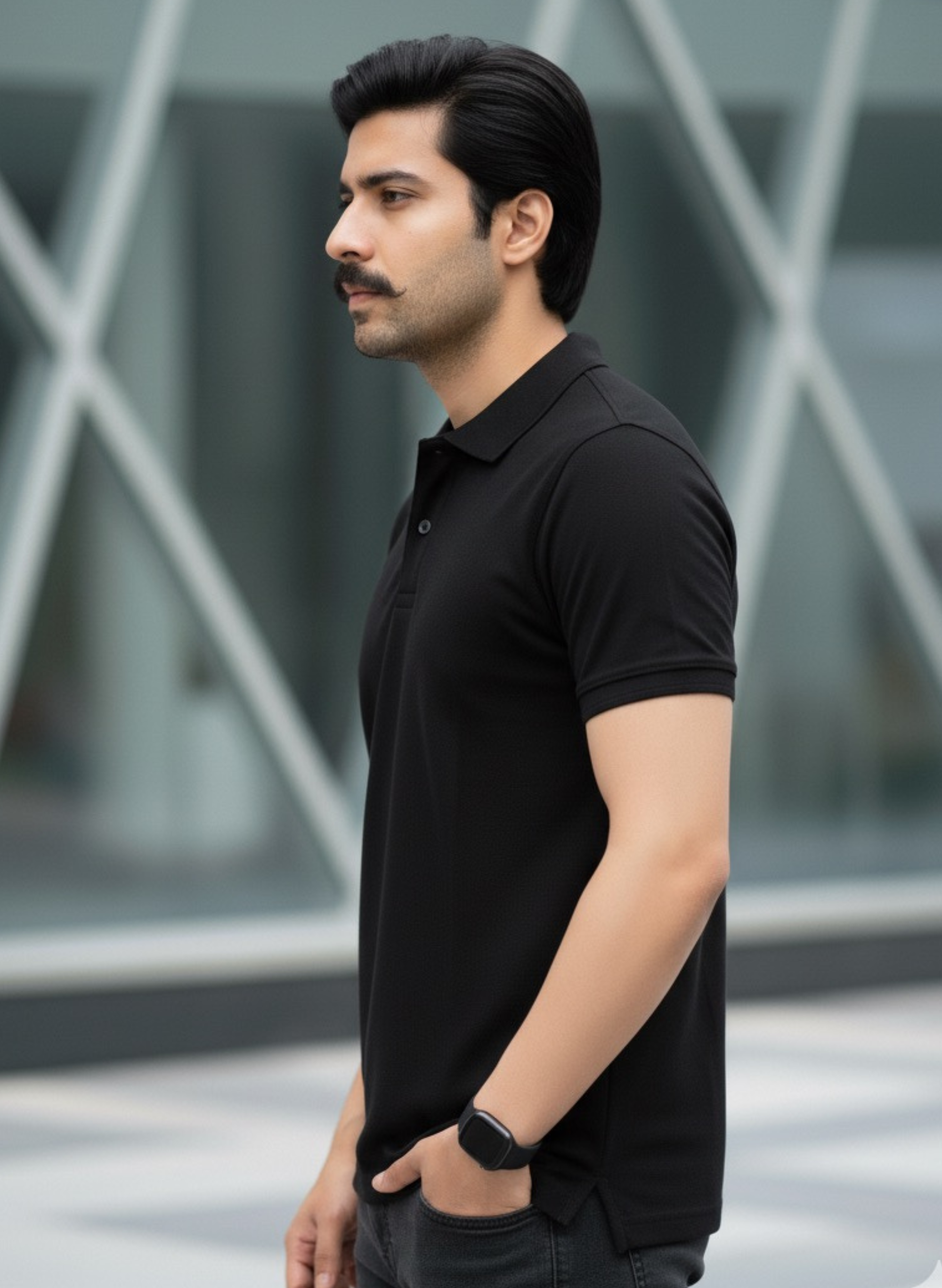 Black Polo T-shirt