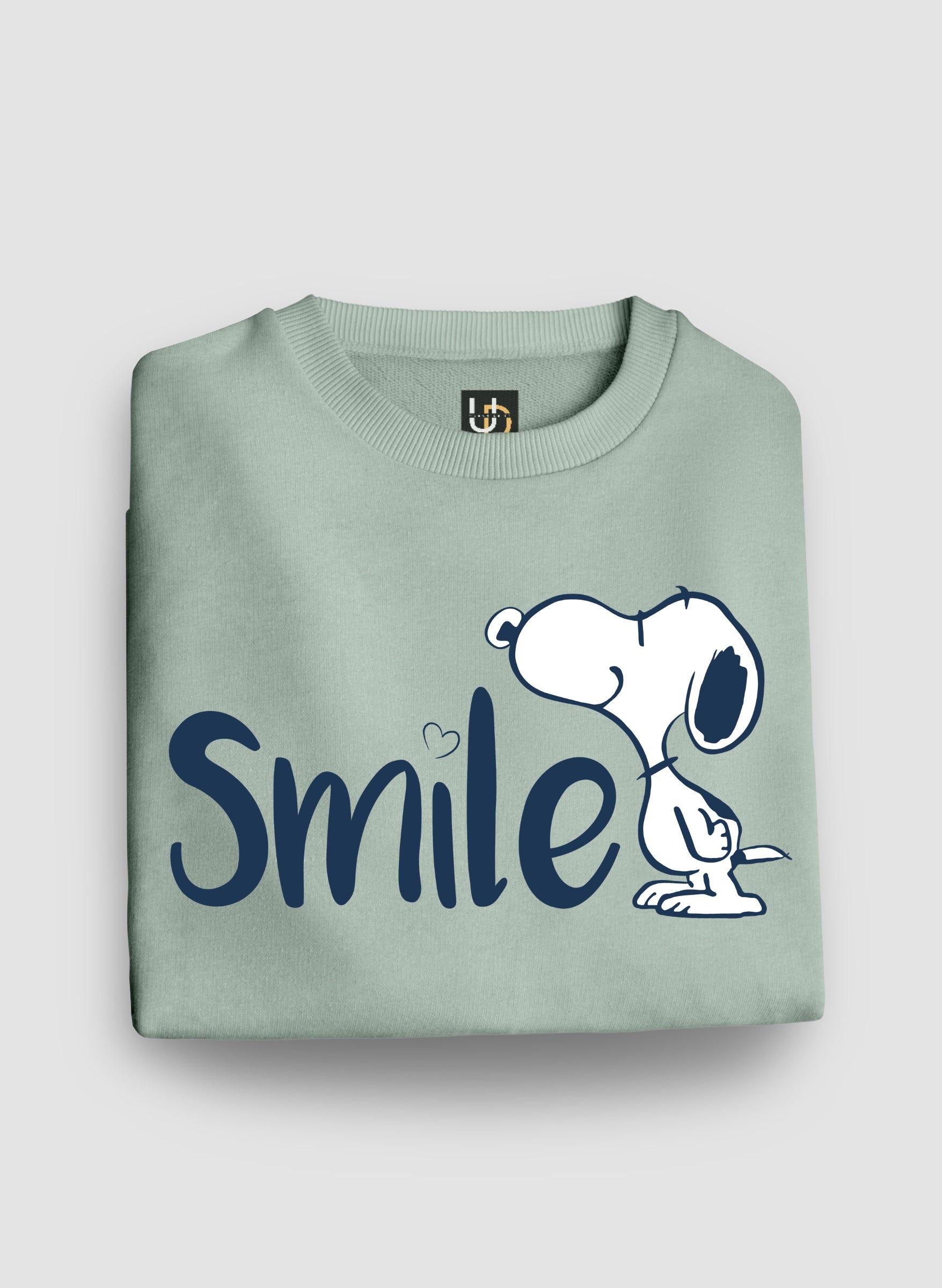 Smile Mint Green Sweatshirt