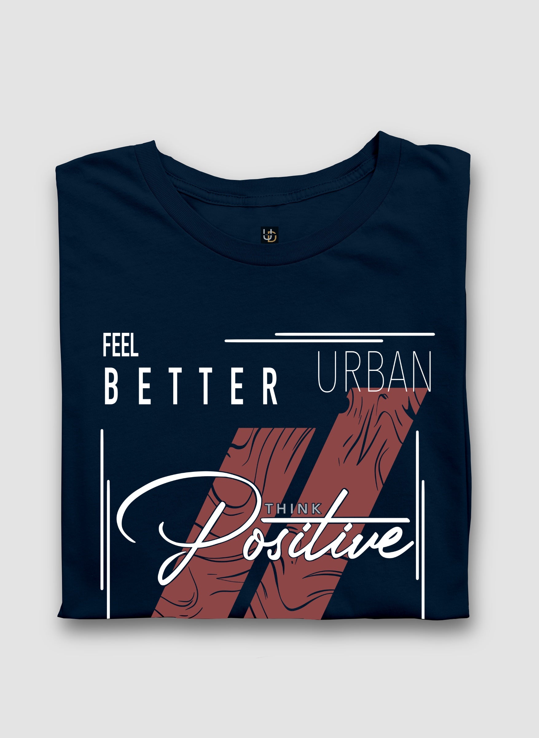 Think Positive Half Sleeve T-Shirt