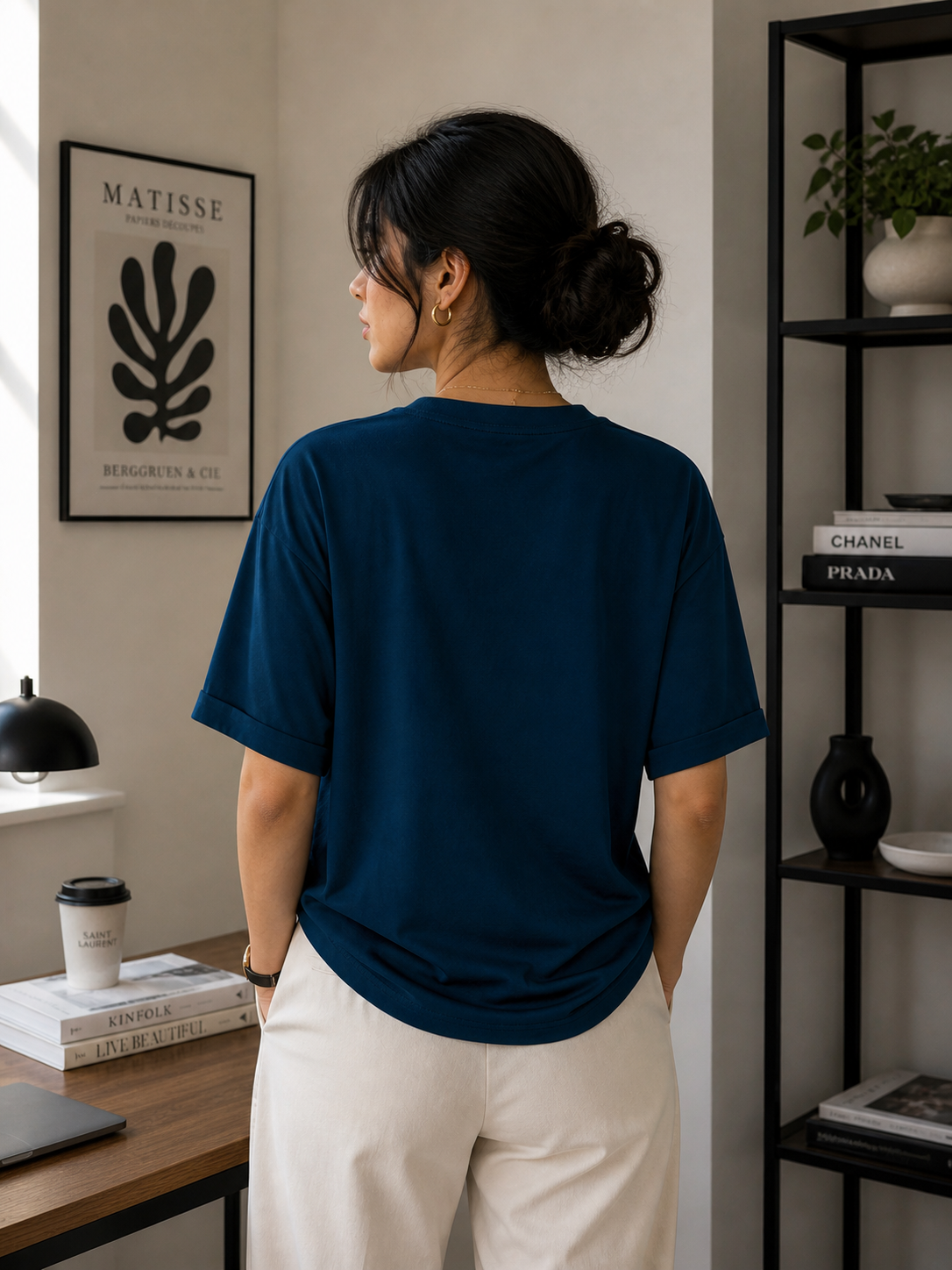 Teal Blue Oversized T-shirt