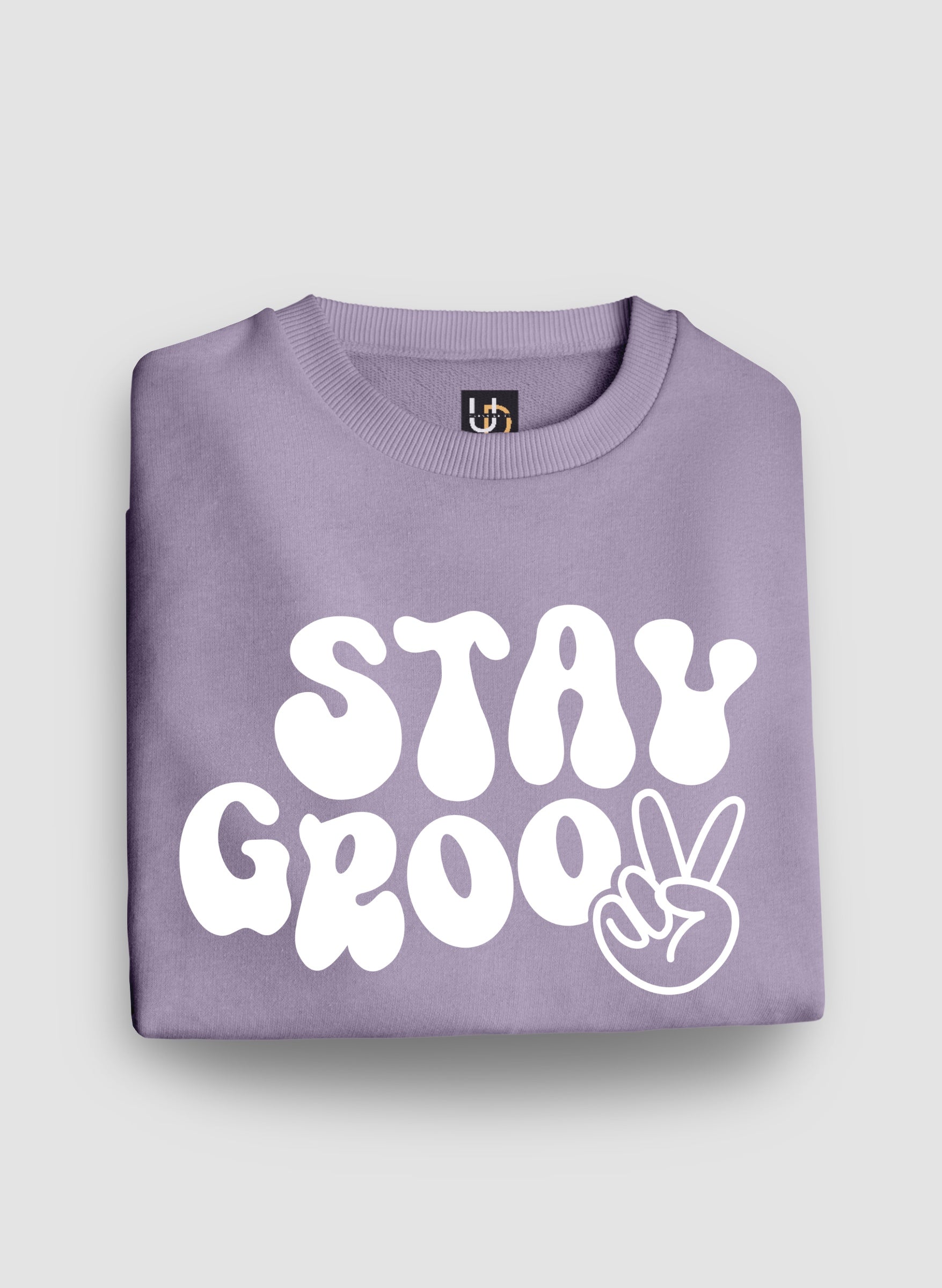 Stay Groovy Lavender Sweatshirt