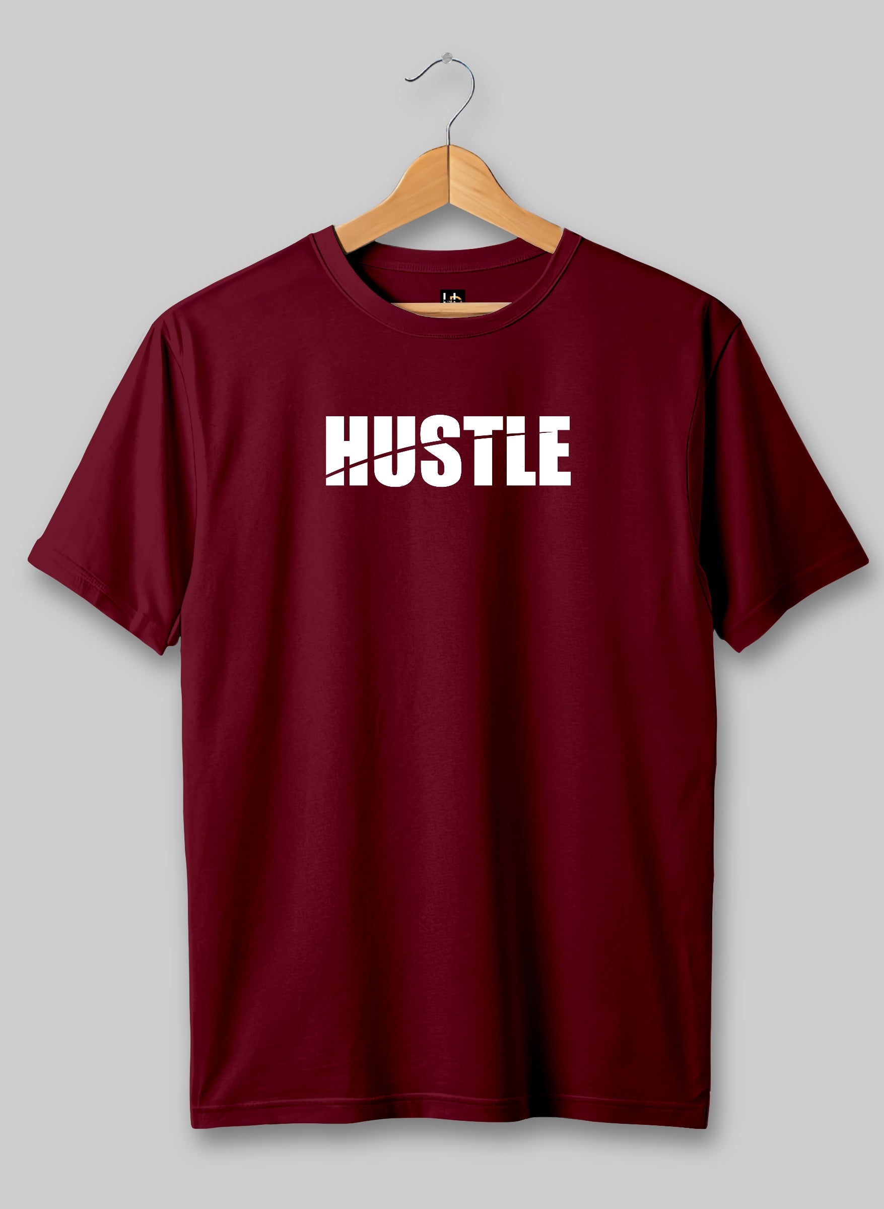 Hustle Red Half Sleeve T-Shirt