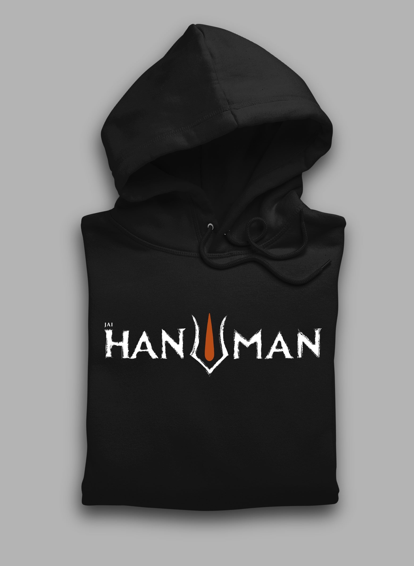 Jai Hanuman Black Winter Hoodie