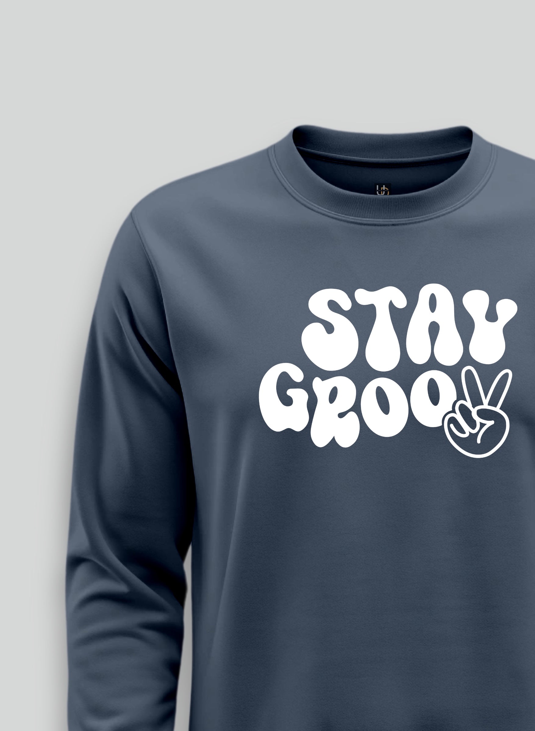 Stay Groovy Grey Sweatshirt