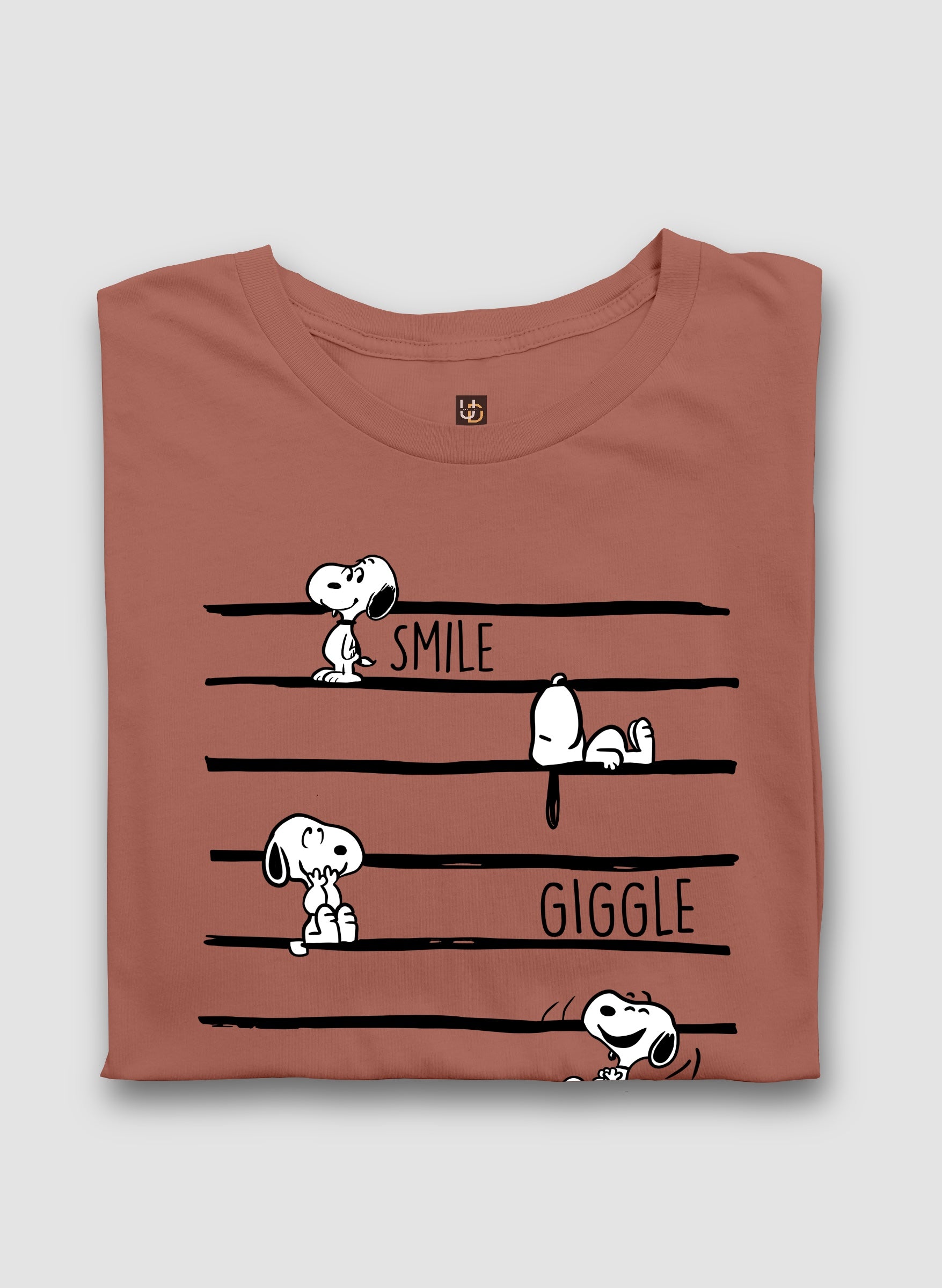 Smile, Giggle, Laugh Half Sleeve T-Shirt