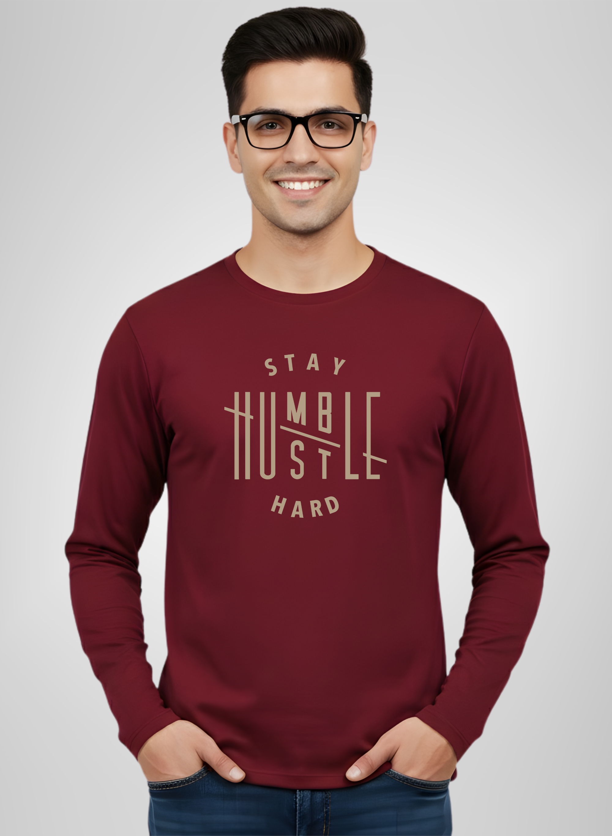 Stay Humble Full Sleeve T-Shirt