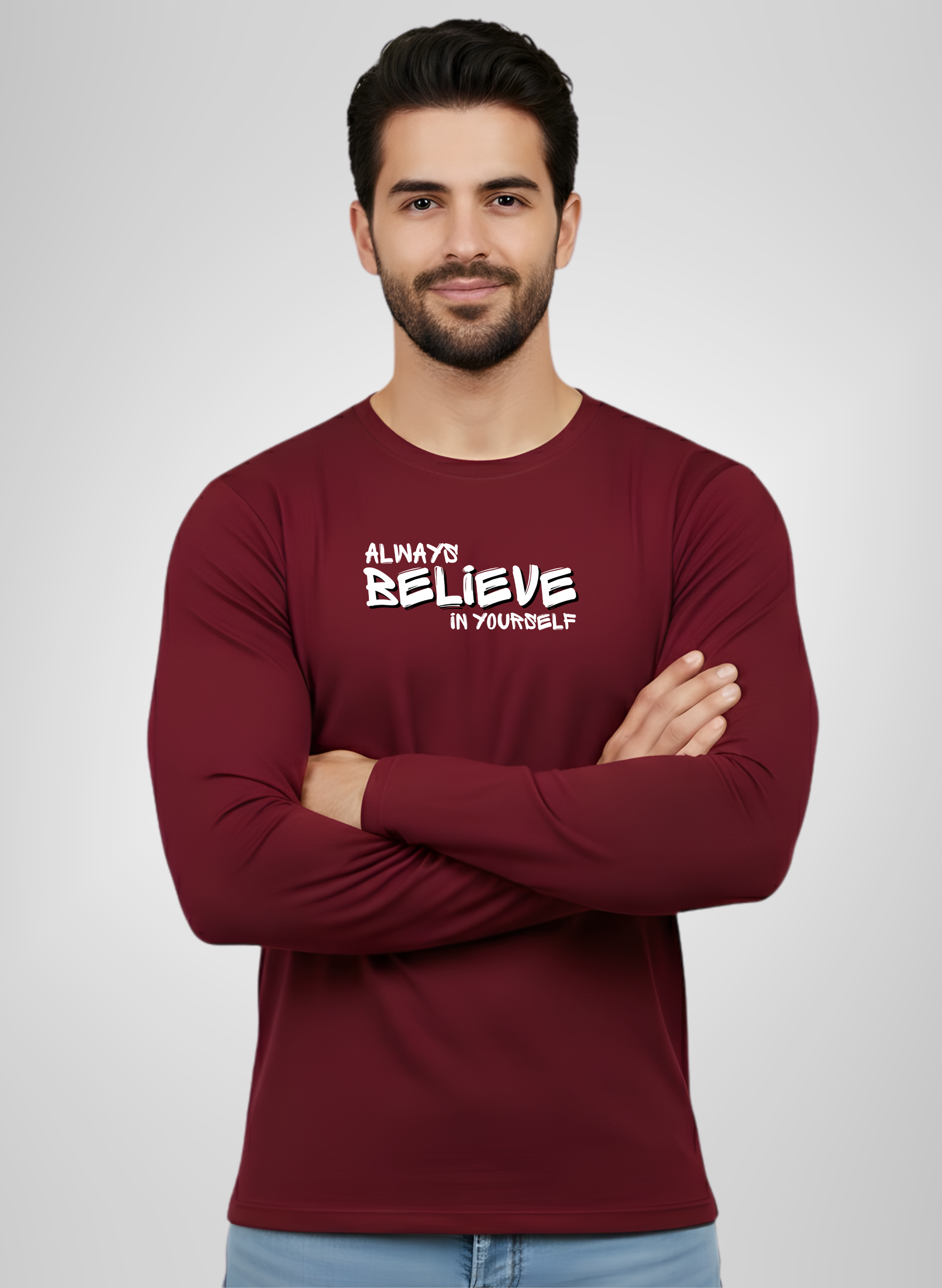 Always Believe Yourself Full Sleeve T-Shirt