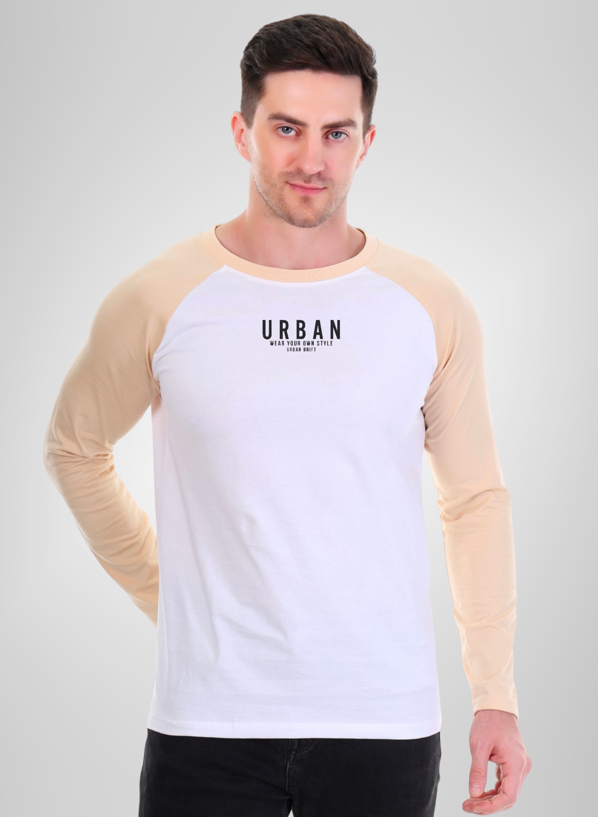 Sandal-White Full Sleeve T-Shirt