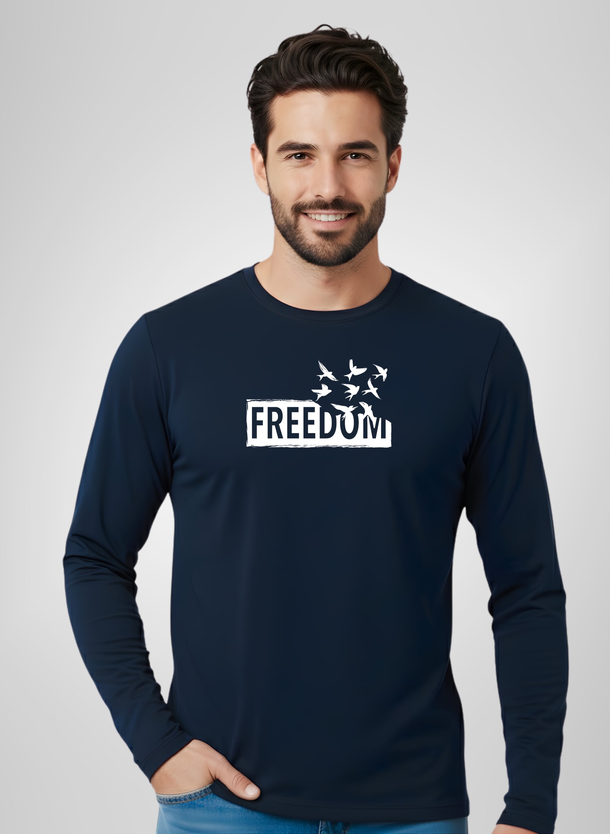 Freedom Full Sleeve T-Shirt