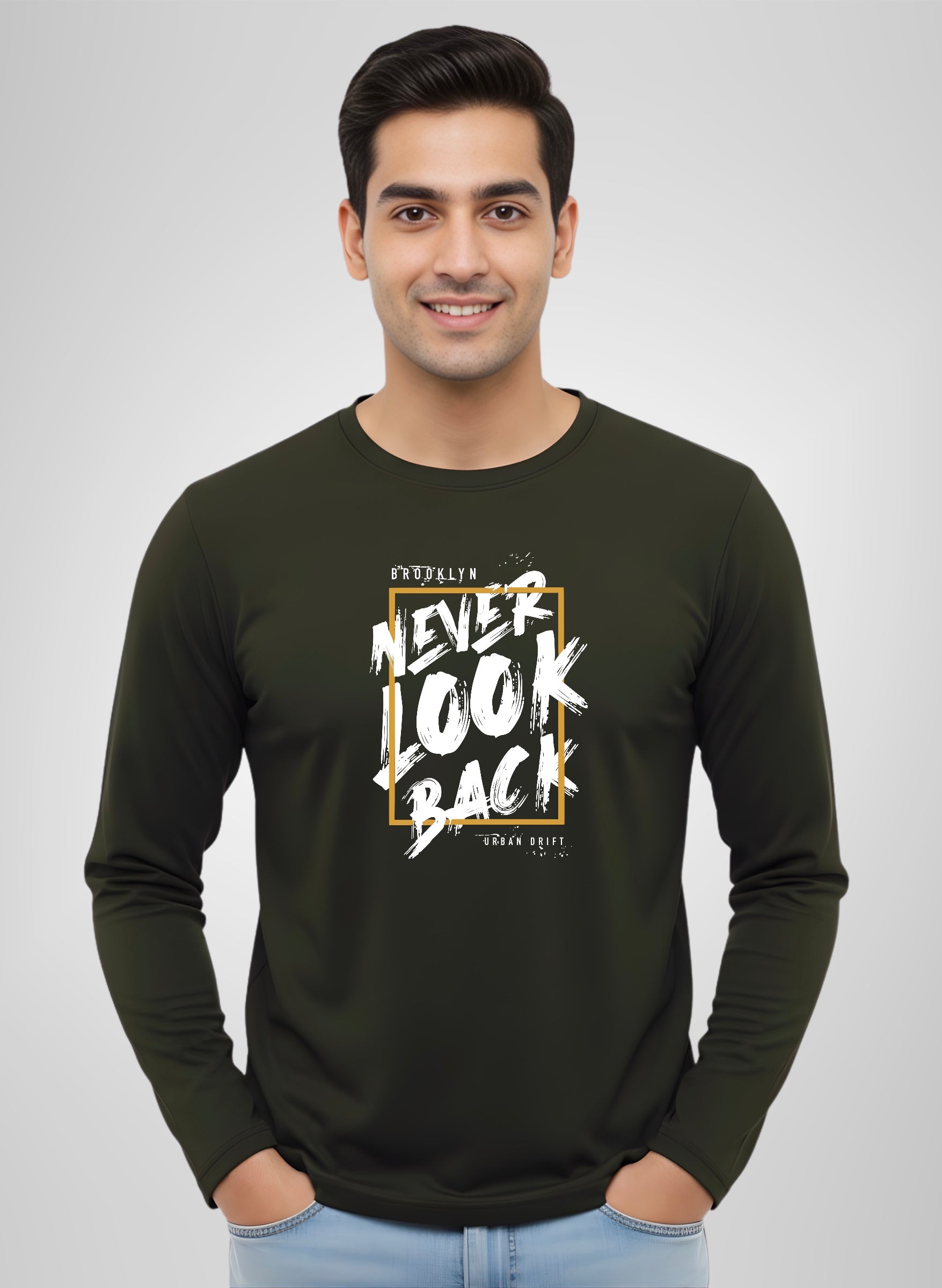 Never Look Back Full Sleeve T-Shirt