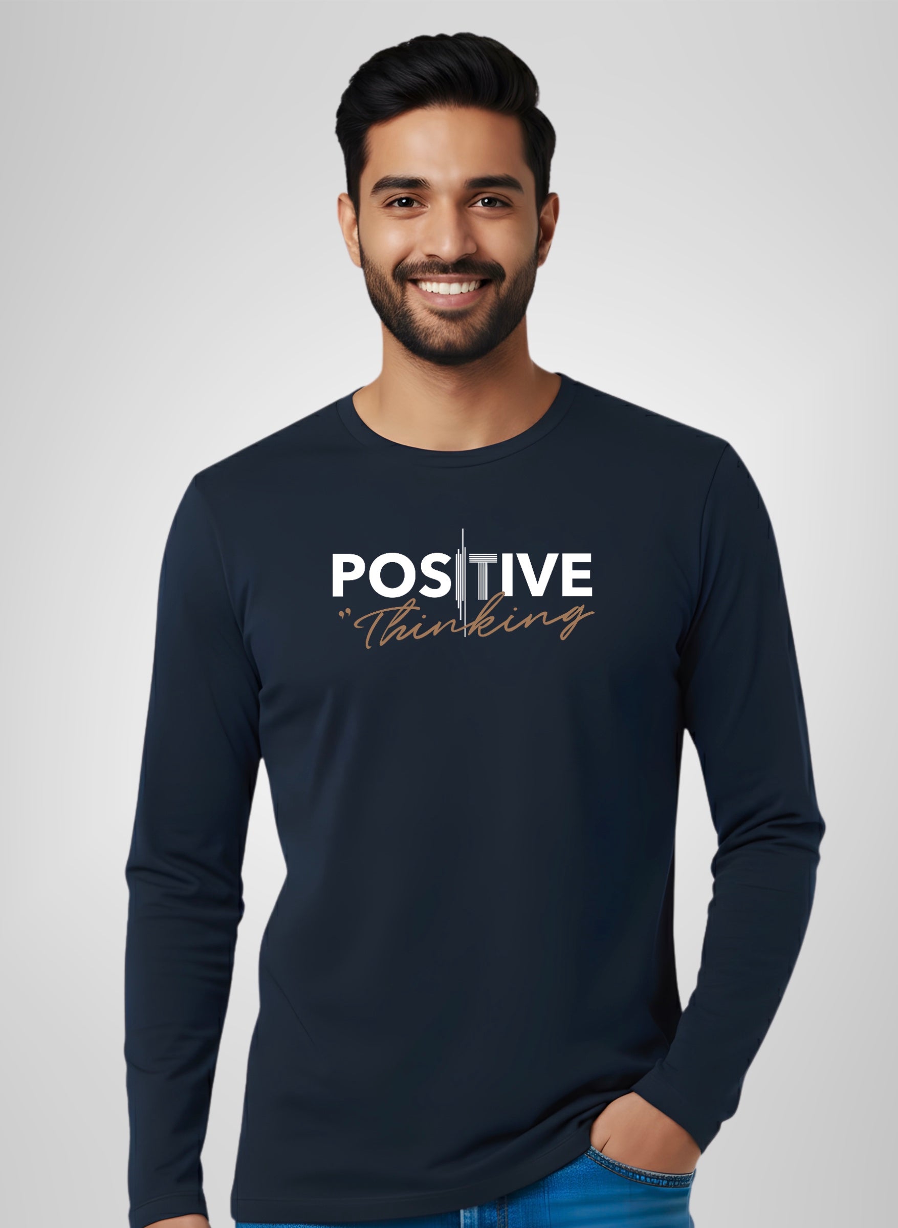 Positive Thinking Full Sleeve T-Shirt