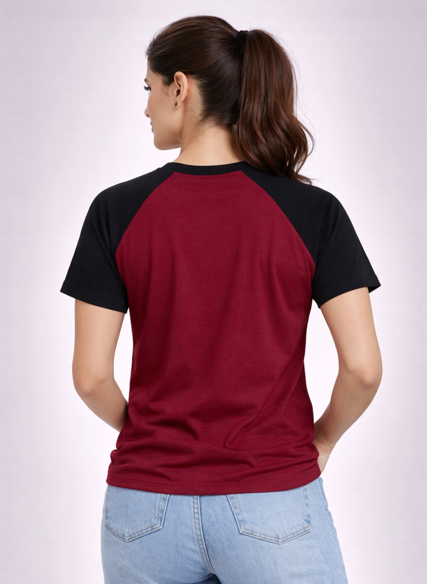 Black & Red Half Sleeve T-Shirt