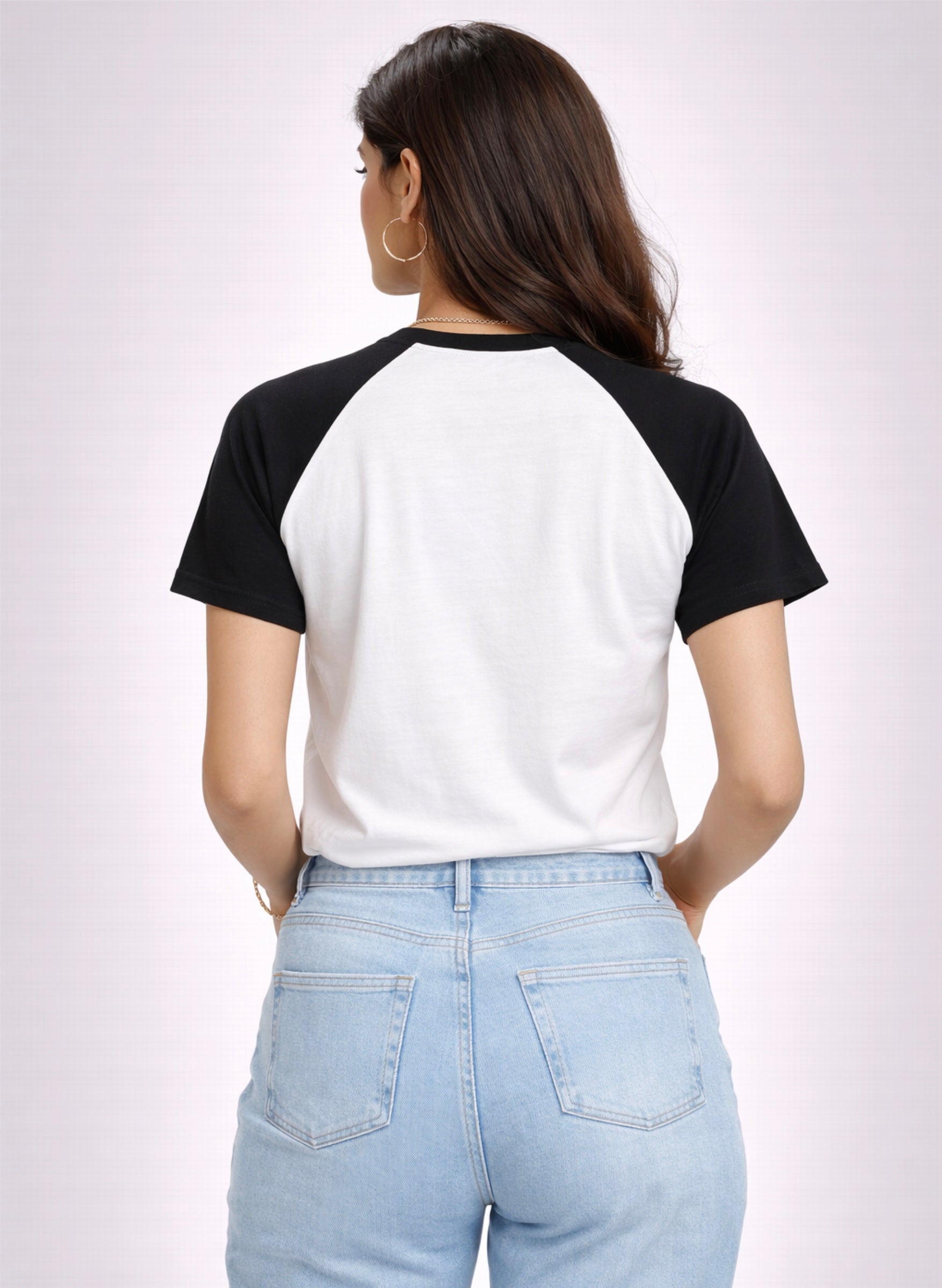 Black & White Half Sleeve T-Shirt