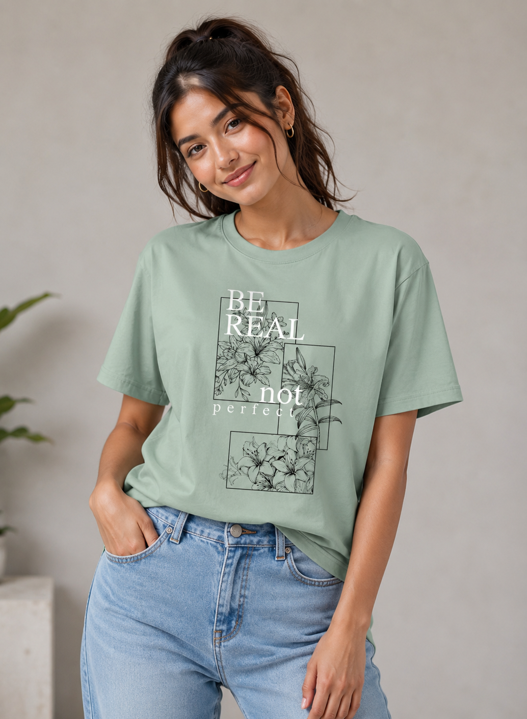 Be Real Half Sleeve T-Shirt