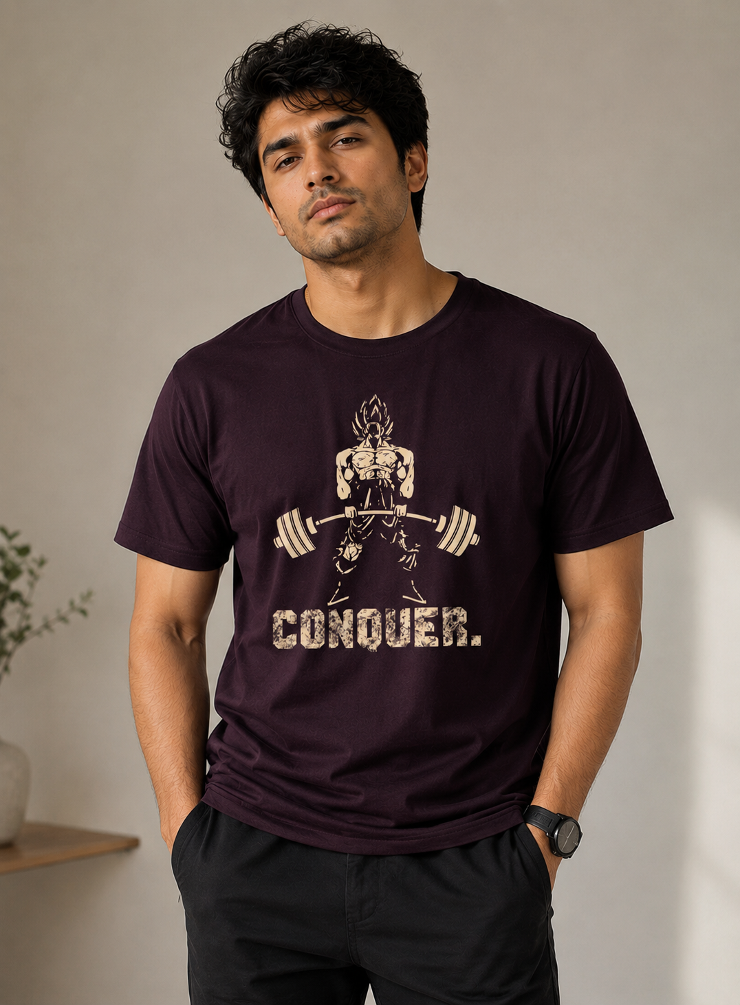 CONQUER Half Sleeve T-Shirt
