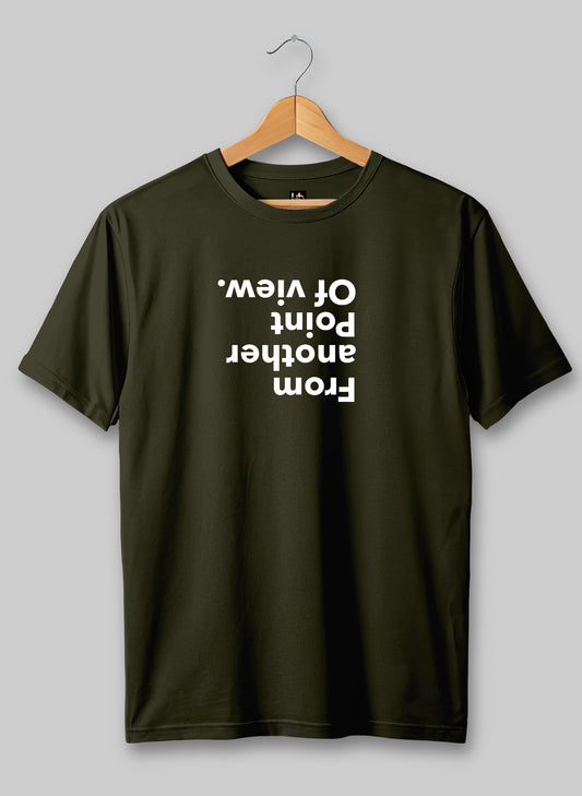 Another POV Army Green Half Sleeve T-Shirt